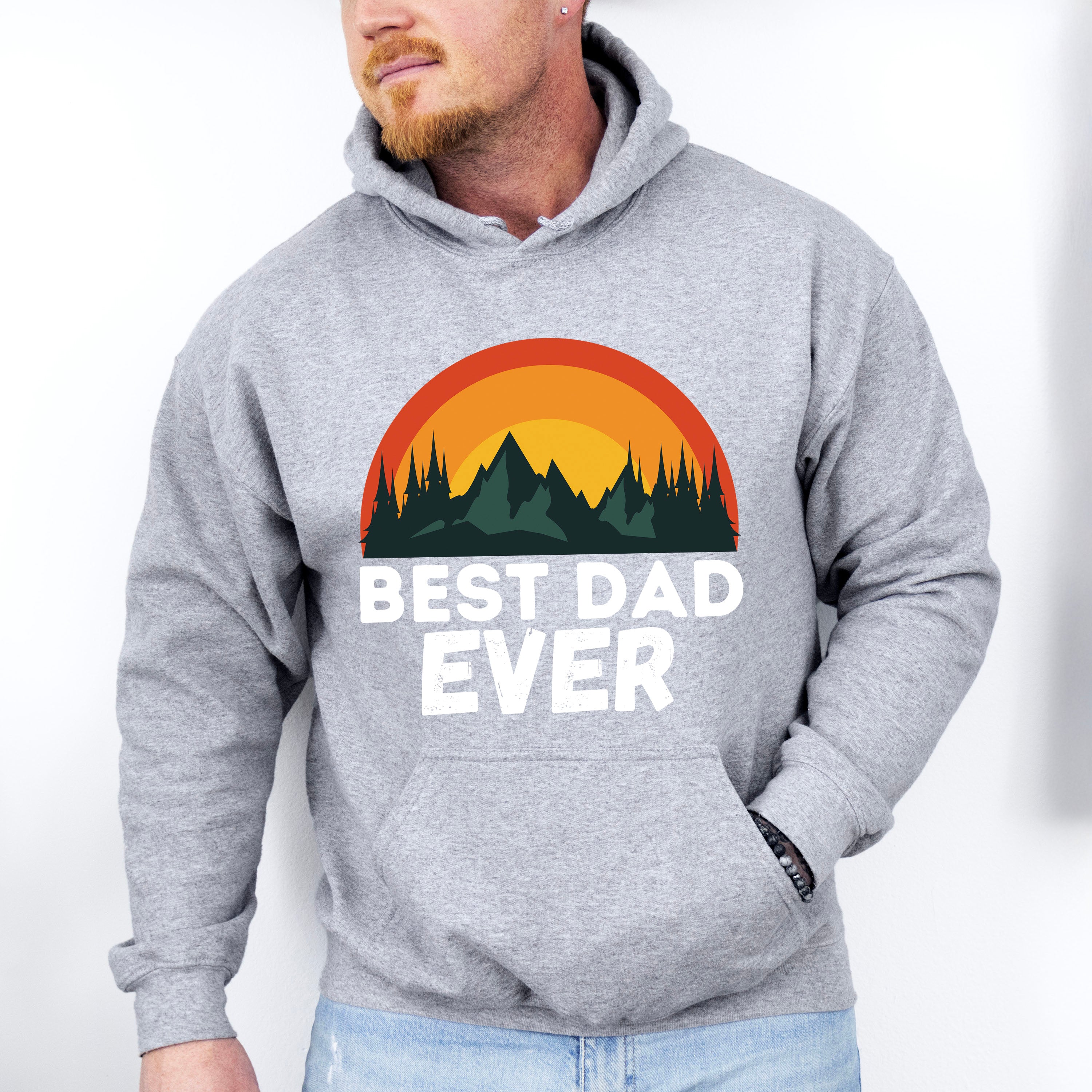 Best Dad Ever Nature Father's Day Unisex Crewneck T-Shirt Sweatshirt Hoodie