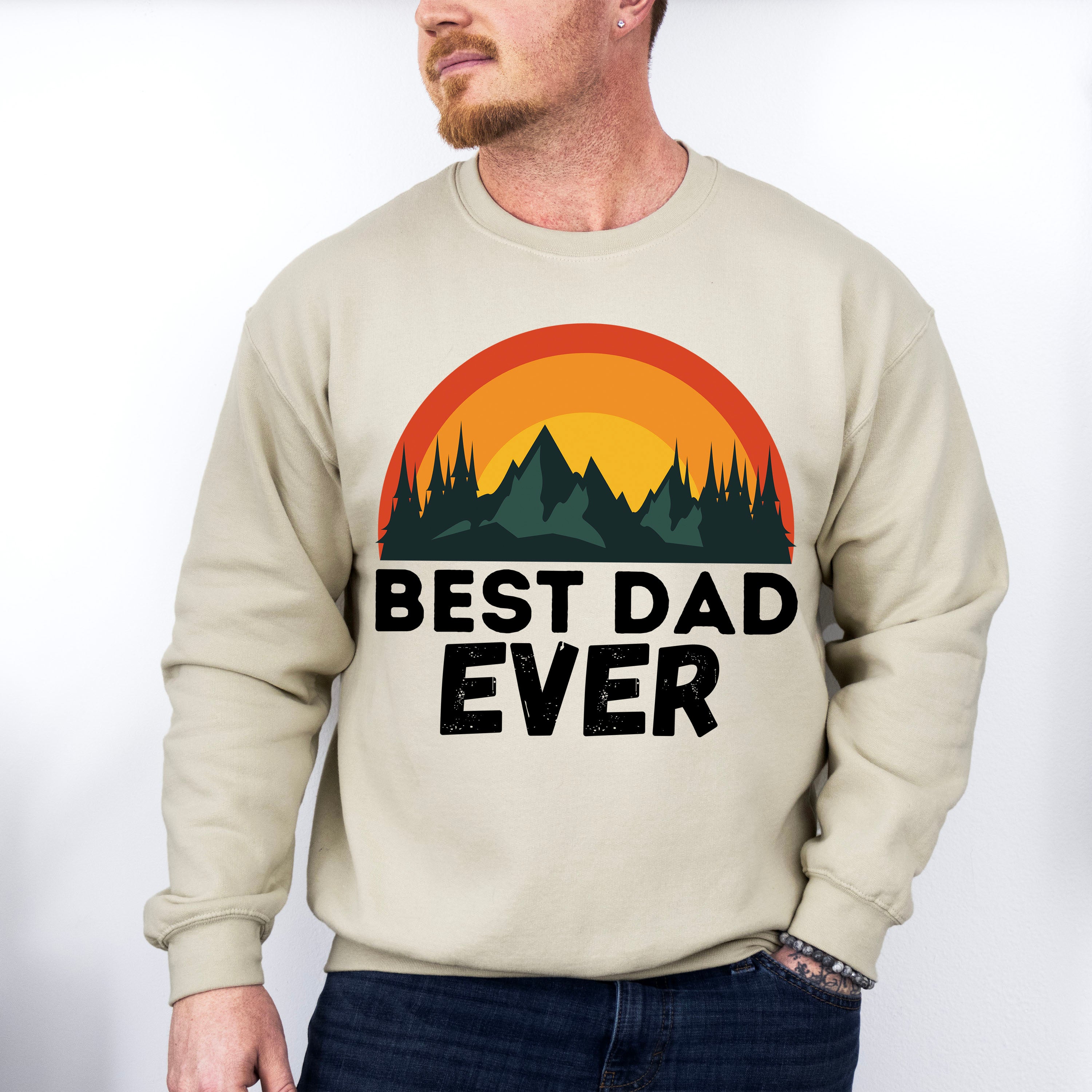 Best Dad Ever Nature Father's Day Unisex Crewneck T-Shirt Sweatshirt Hoodie