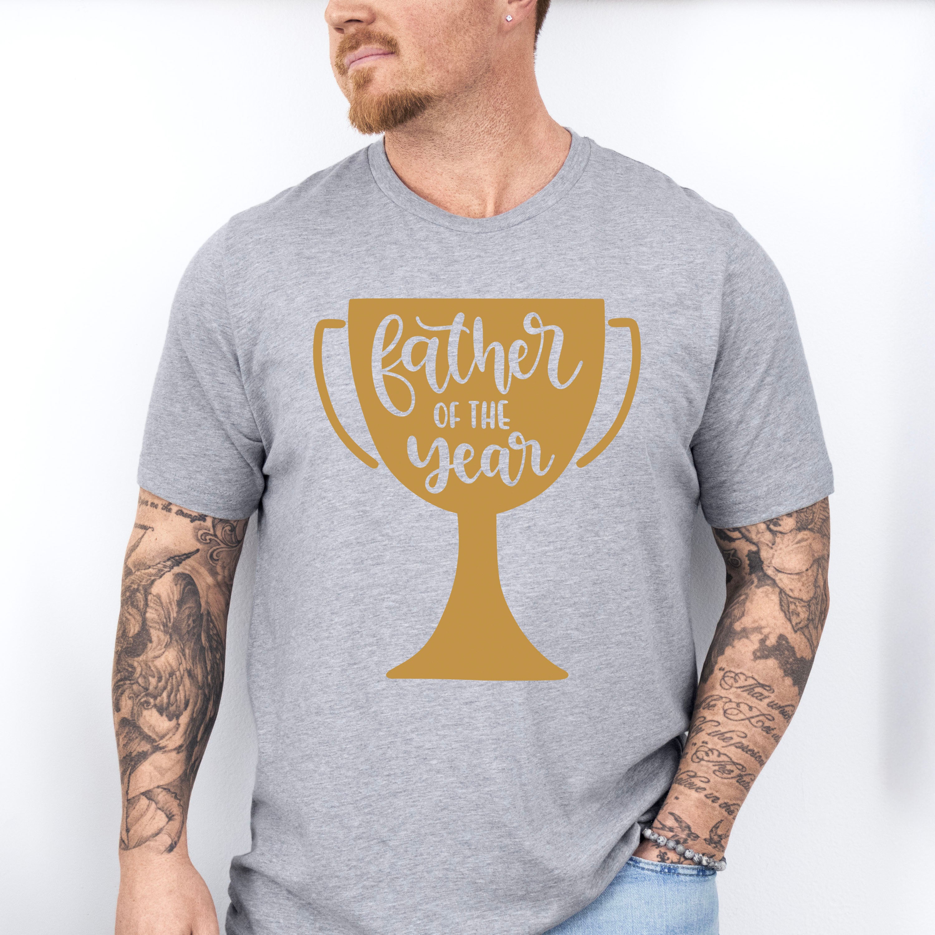 Father Of The Year Father's Day Unisex Crewneck T-Shirt Sweatshirt Hoodie