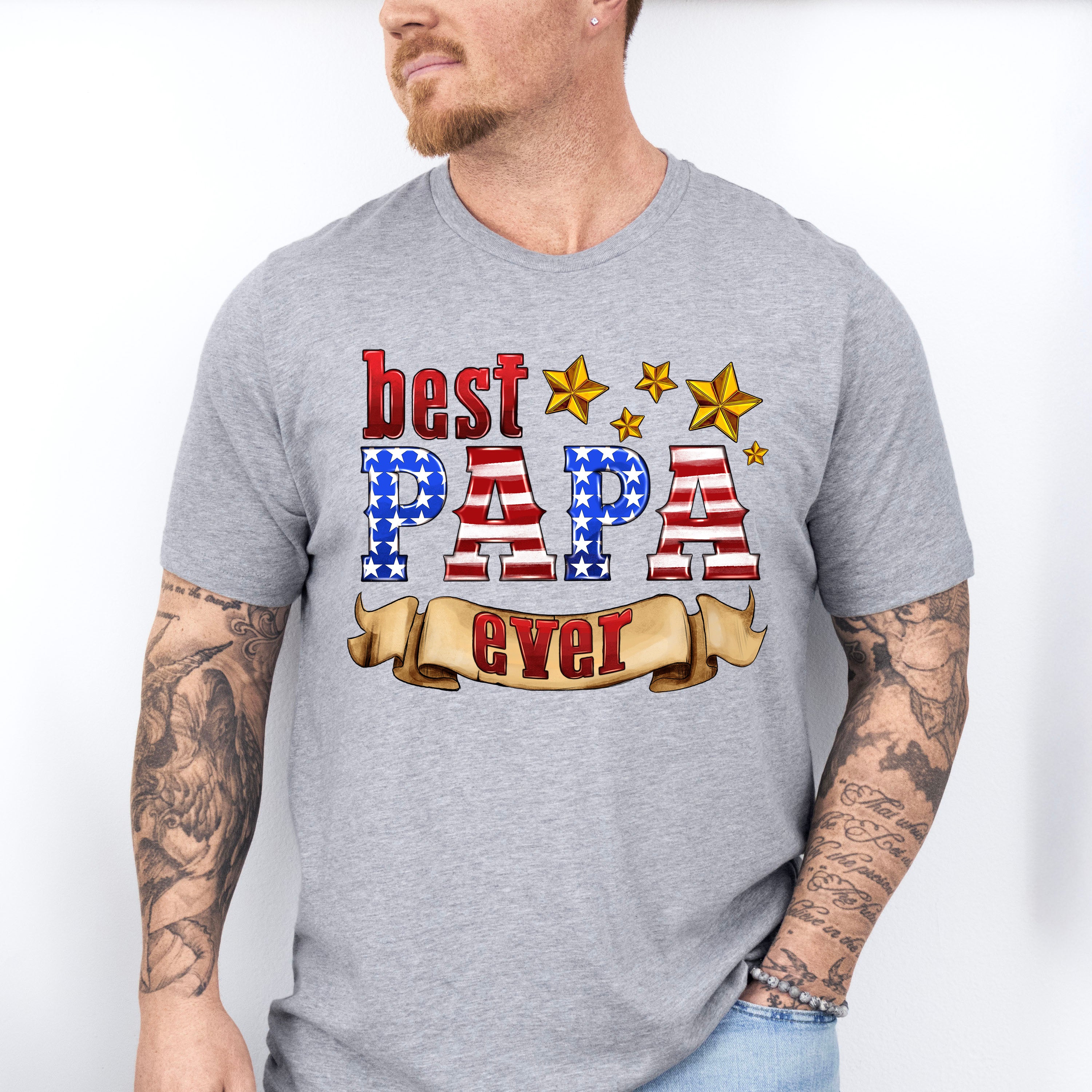 Best Papa Ever Father's Day Unisex Crewneck T-Shirt Sweatshirt Hoodie