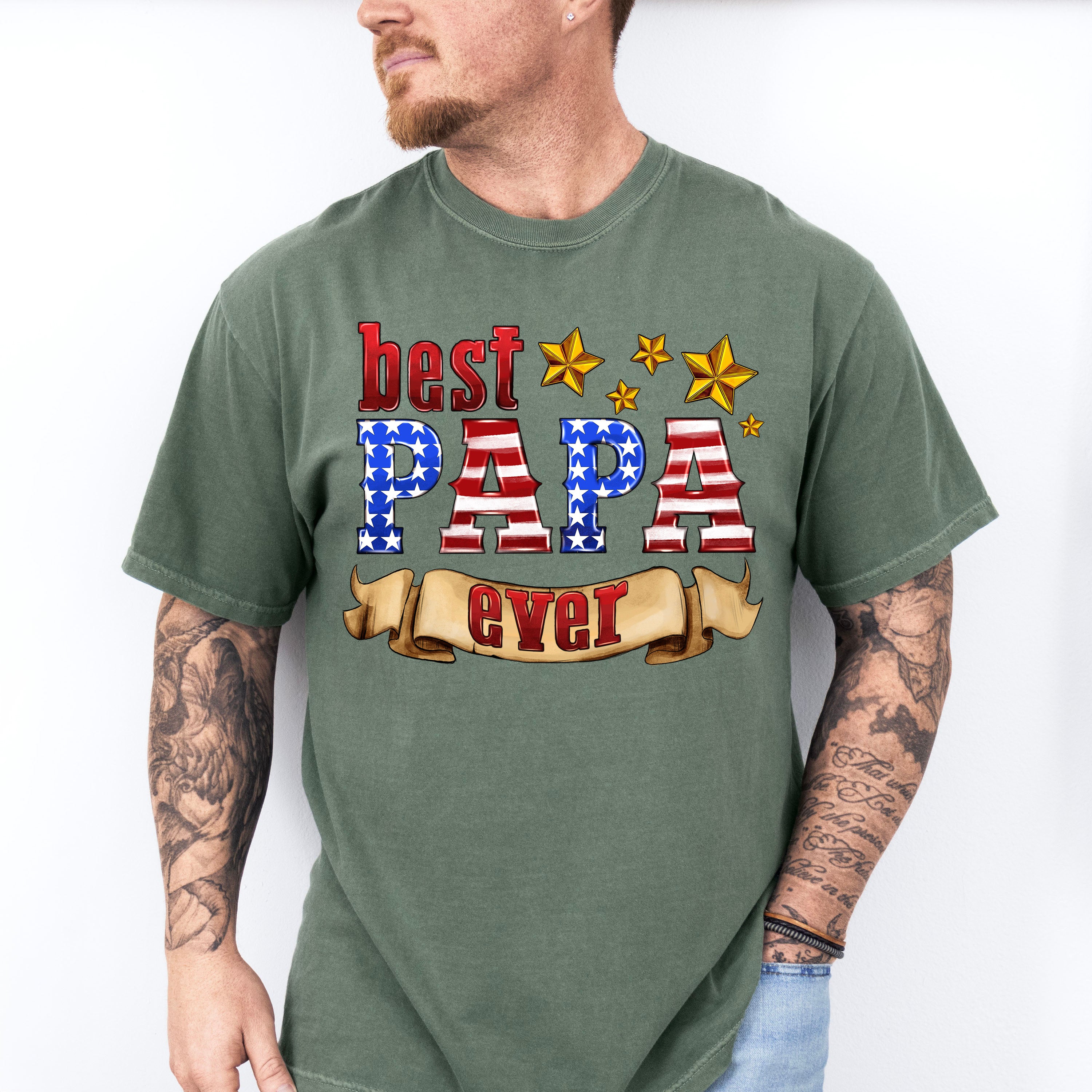 Best Papa Ever Father's Day Unisex Crewneck T-Shirt Sweatshirt Hoodie