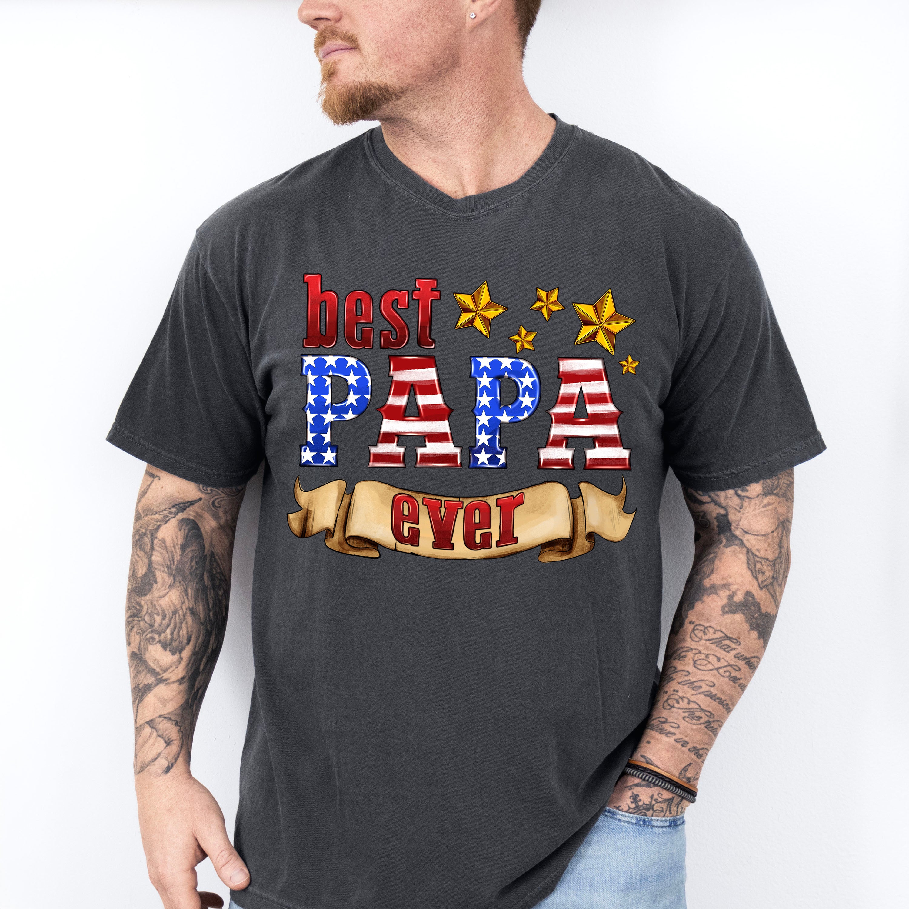 Best Papa Ever Father's Day Unisex Crewneck T-Shirt Sweatshirt Hoodie