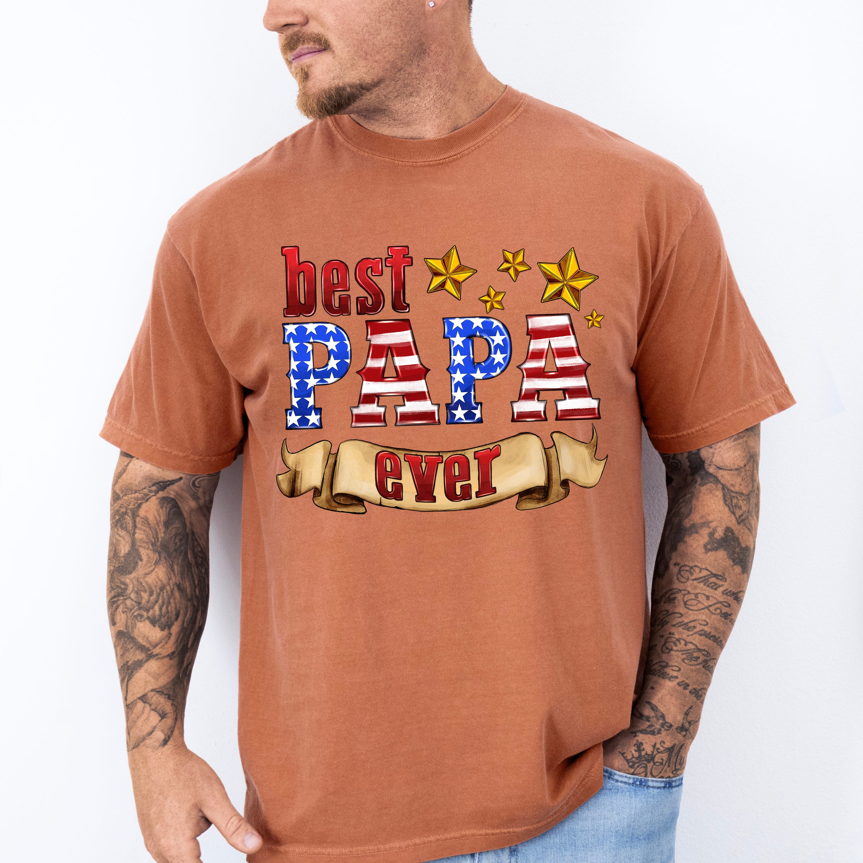 Best Papa Ever Father's Day Unisex Crewneck T-Shirt Sweatshirt Hoodie