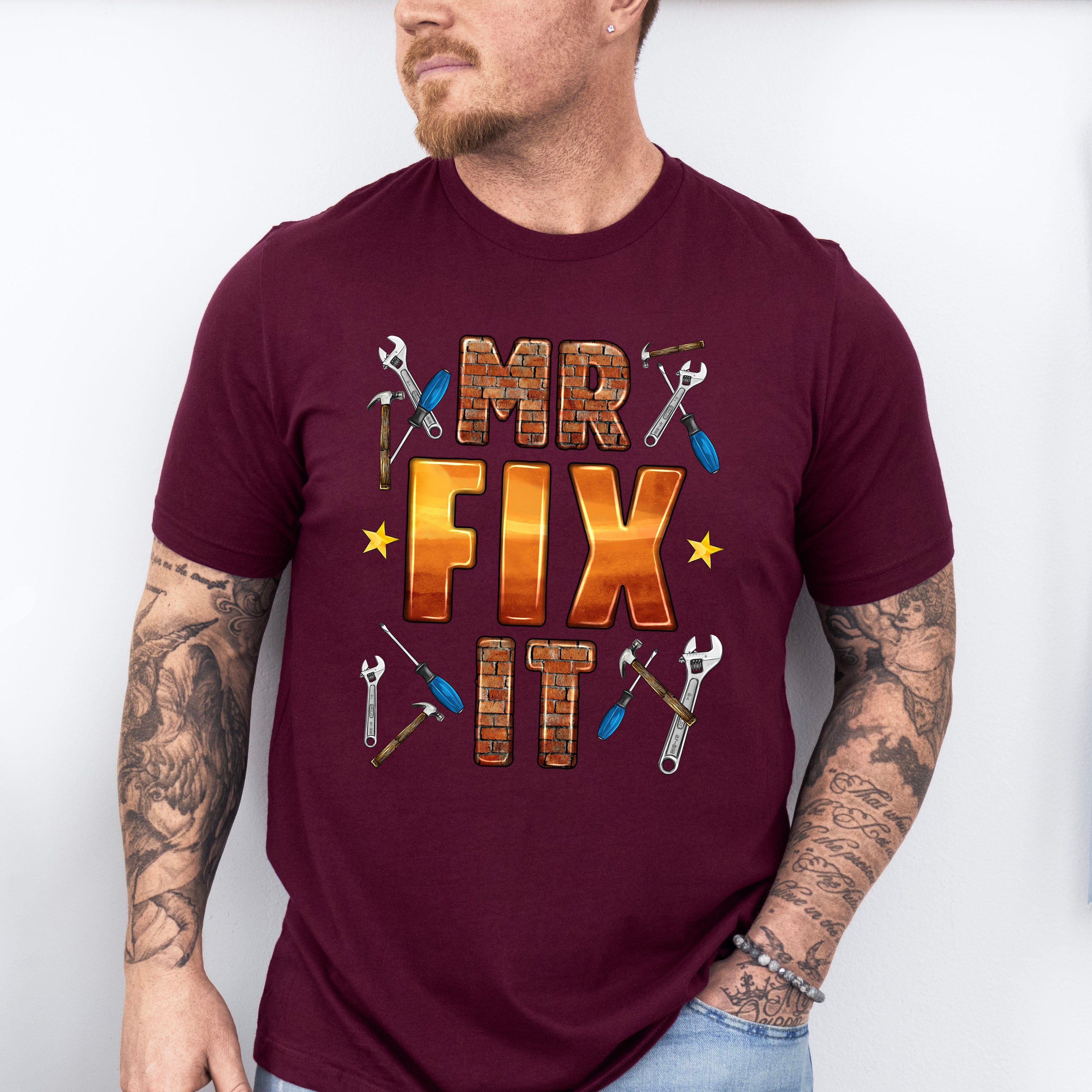 Mr Fix It Father's Day Unisex Crewneck T-Shirt Sweatshirt Hoodie