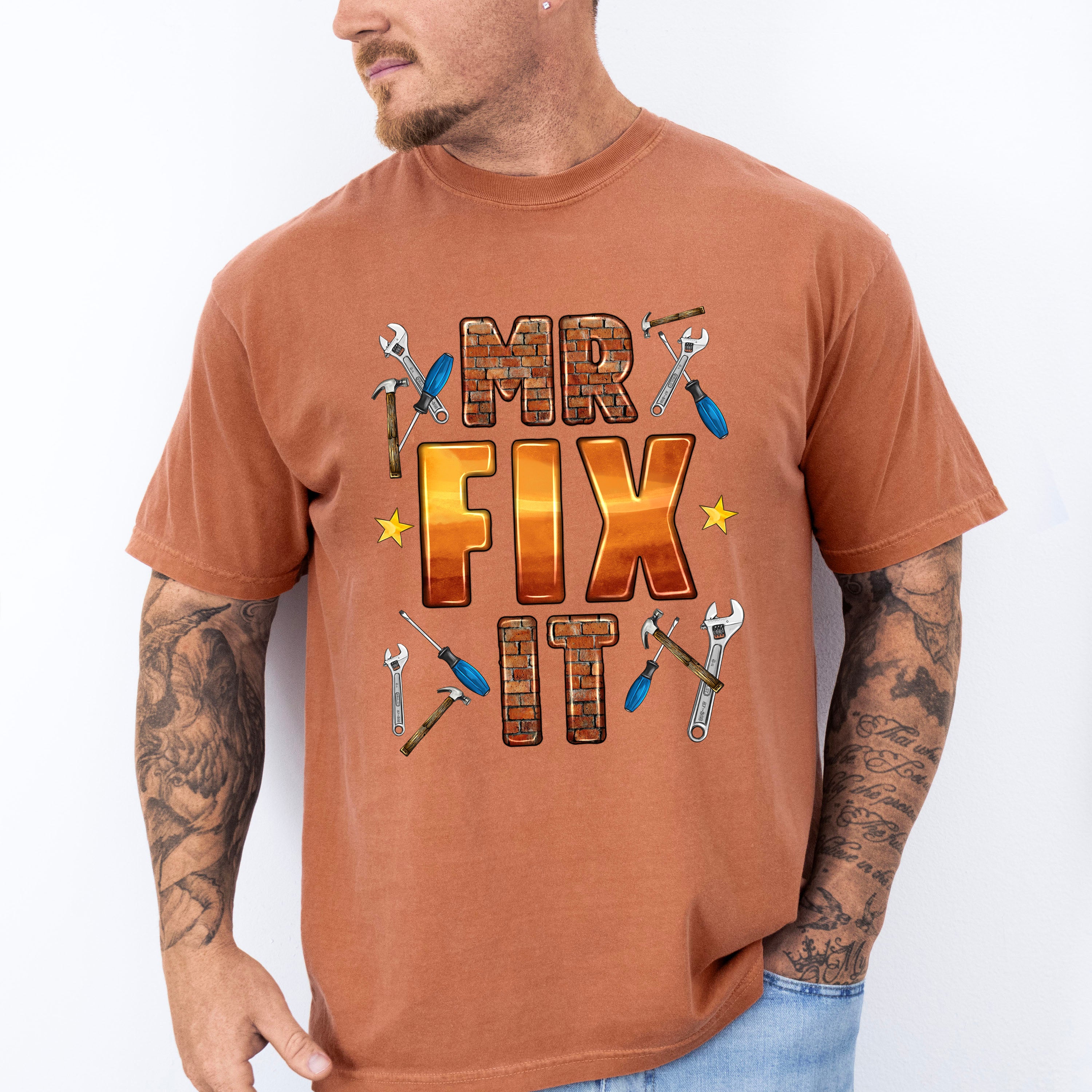 Mr Fix It Father's Day Unisex Crewneck T-Shirt Sweatshirt Hoodie