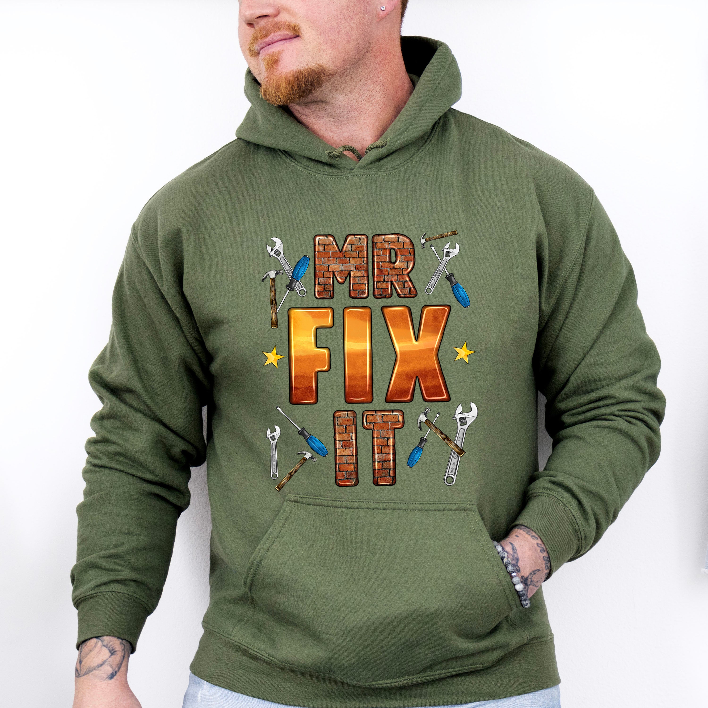Mr Fix It Father's Day Unisex Crewneck T-Shirt Sweatshirt Hoodie