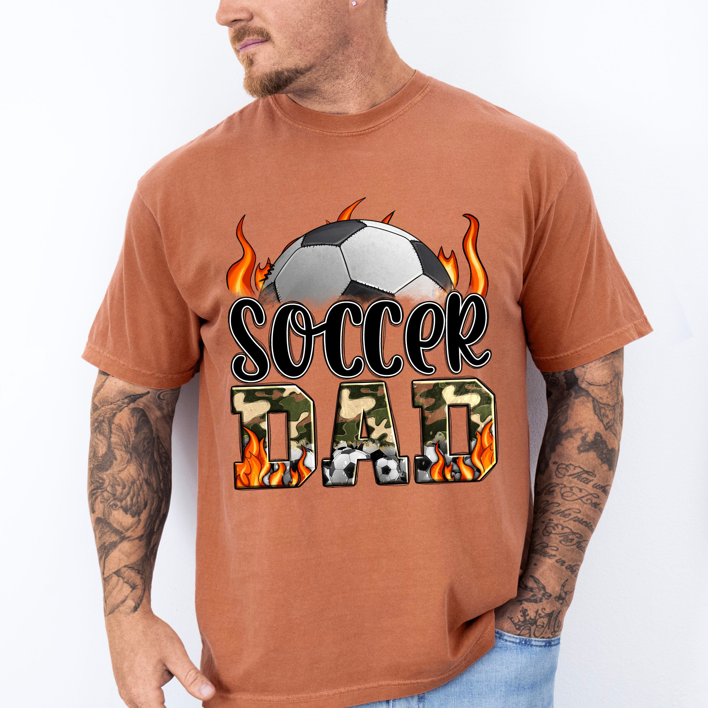 Soccer Dad Father's Day Unisex Crewneck T-Shirt Sweatshirt Hoodie
