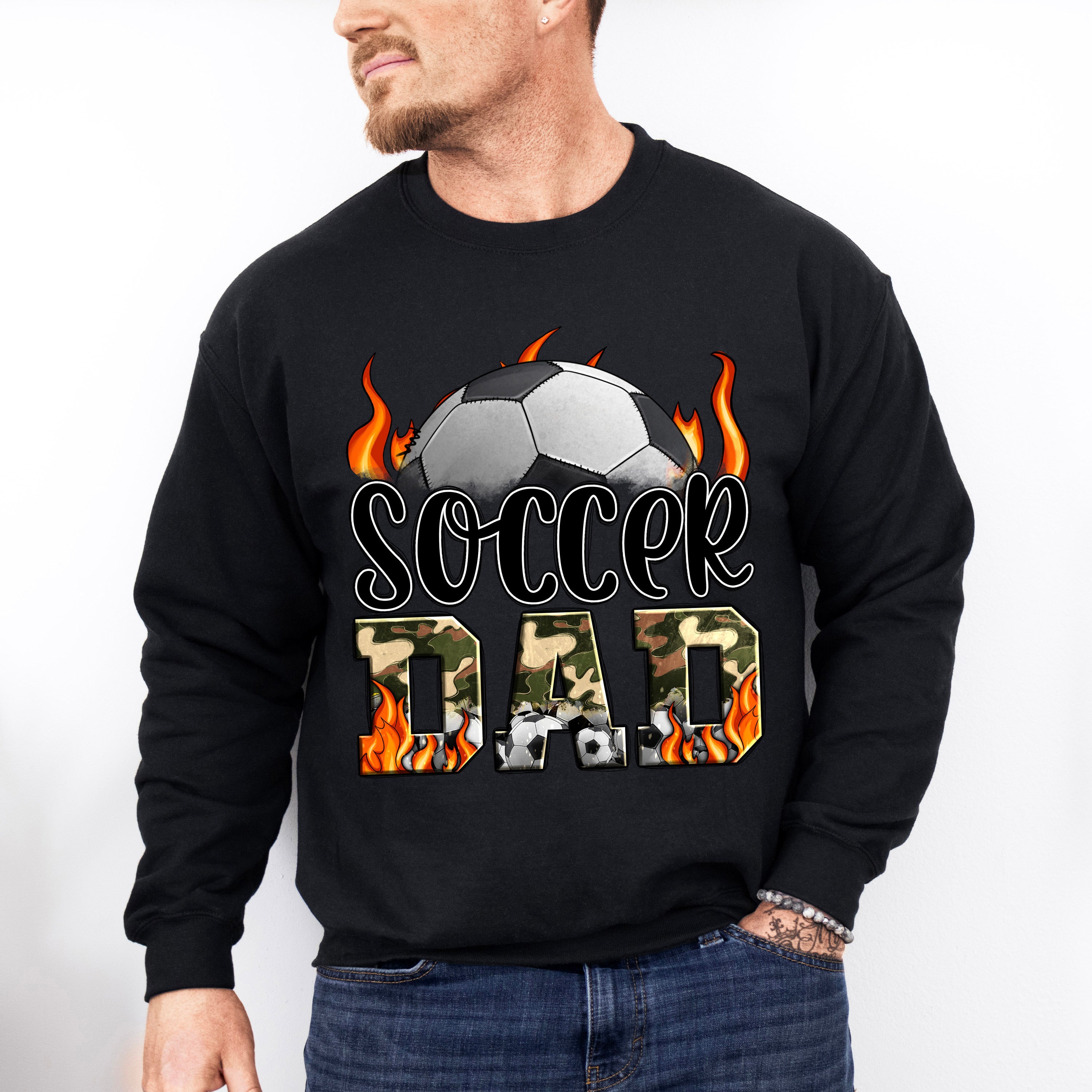 Soccer Dad Father's Day Unisex Crewneck T-Shirt Sweatshirt Hoodie
