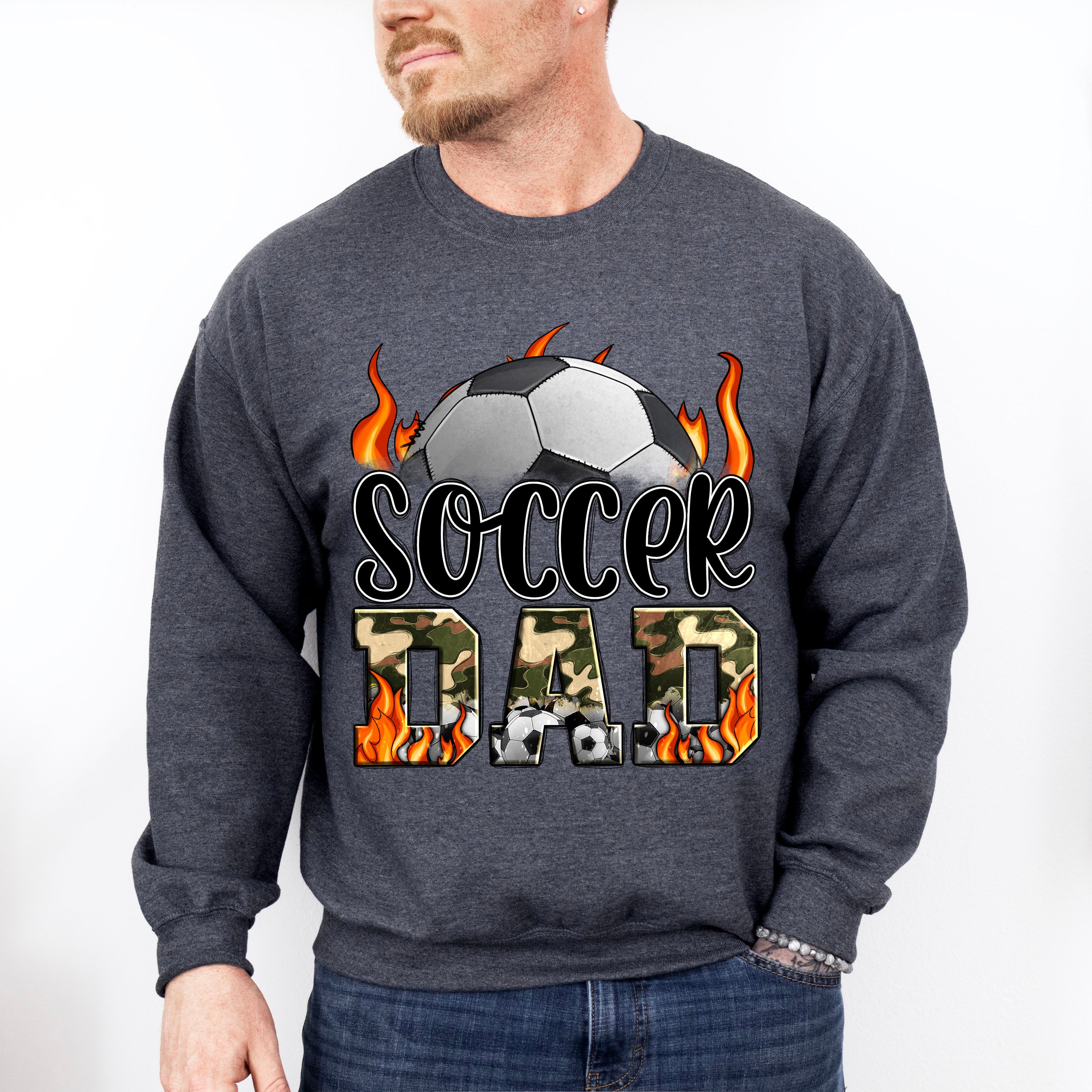 Soccer Dad Father's Day Unisex Crewneck T-Shirt Sweatshirt Hoodie
