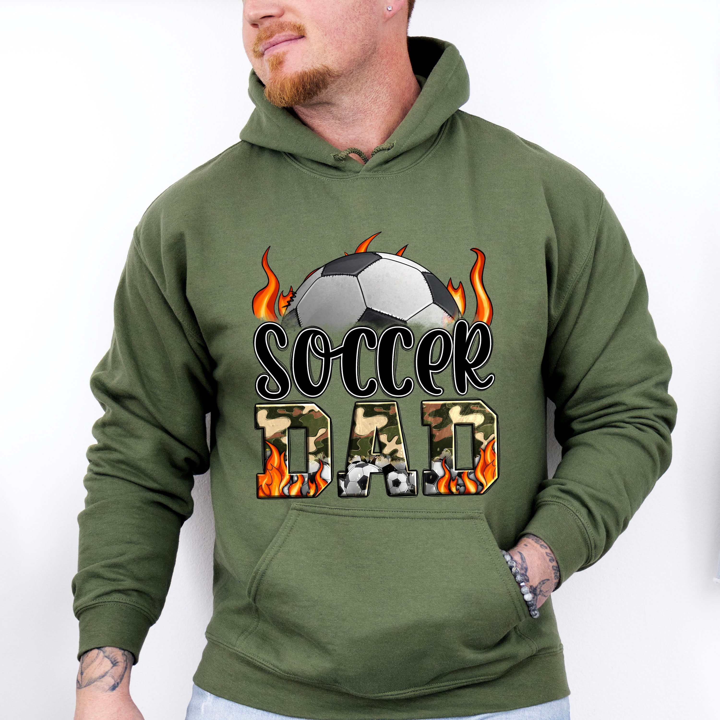Soccer Dad Father's Day Unisex Crewneck T-Shirt Sweatshirt Hoodie