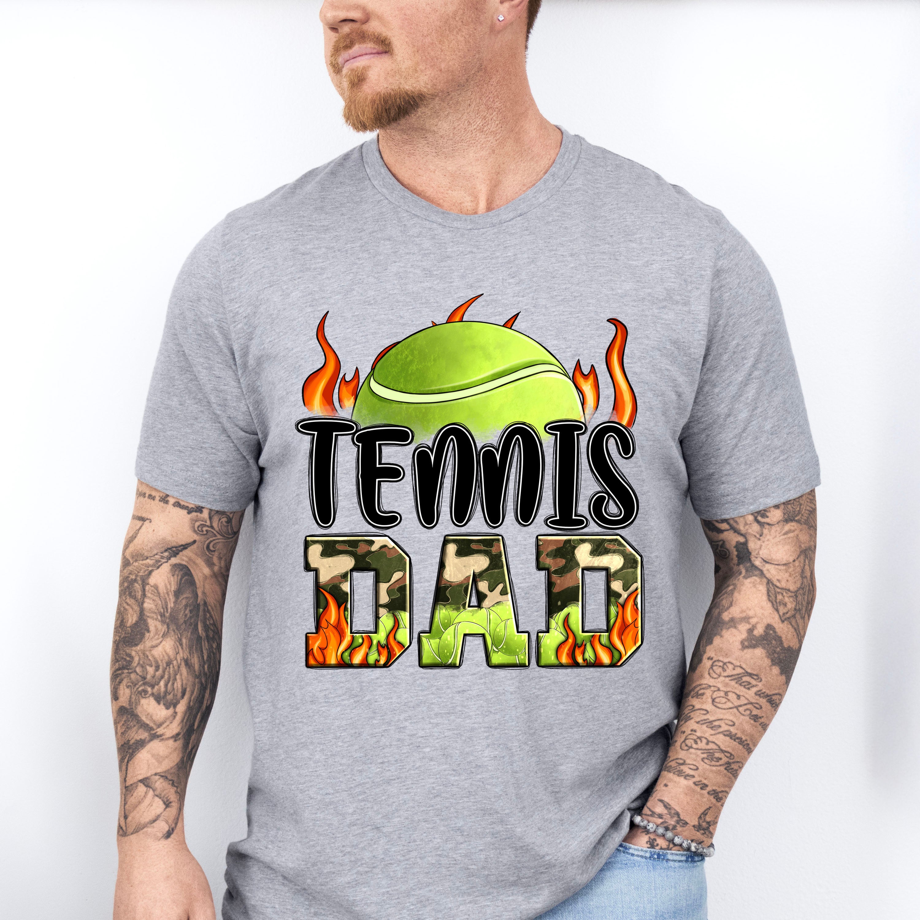 Tennis Dad Father's Day Unisex Crewneck T-Shirt Sweatshirt Hoodie