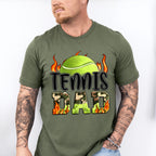 Tennis Dad Father's Day Unisex Crewneck T-Shirt Sweatshirt Hoodie