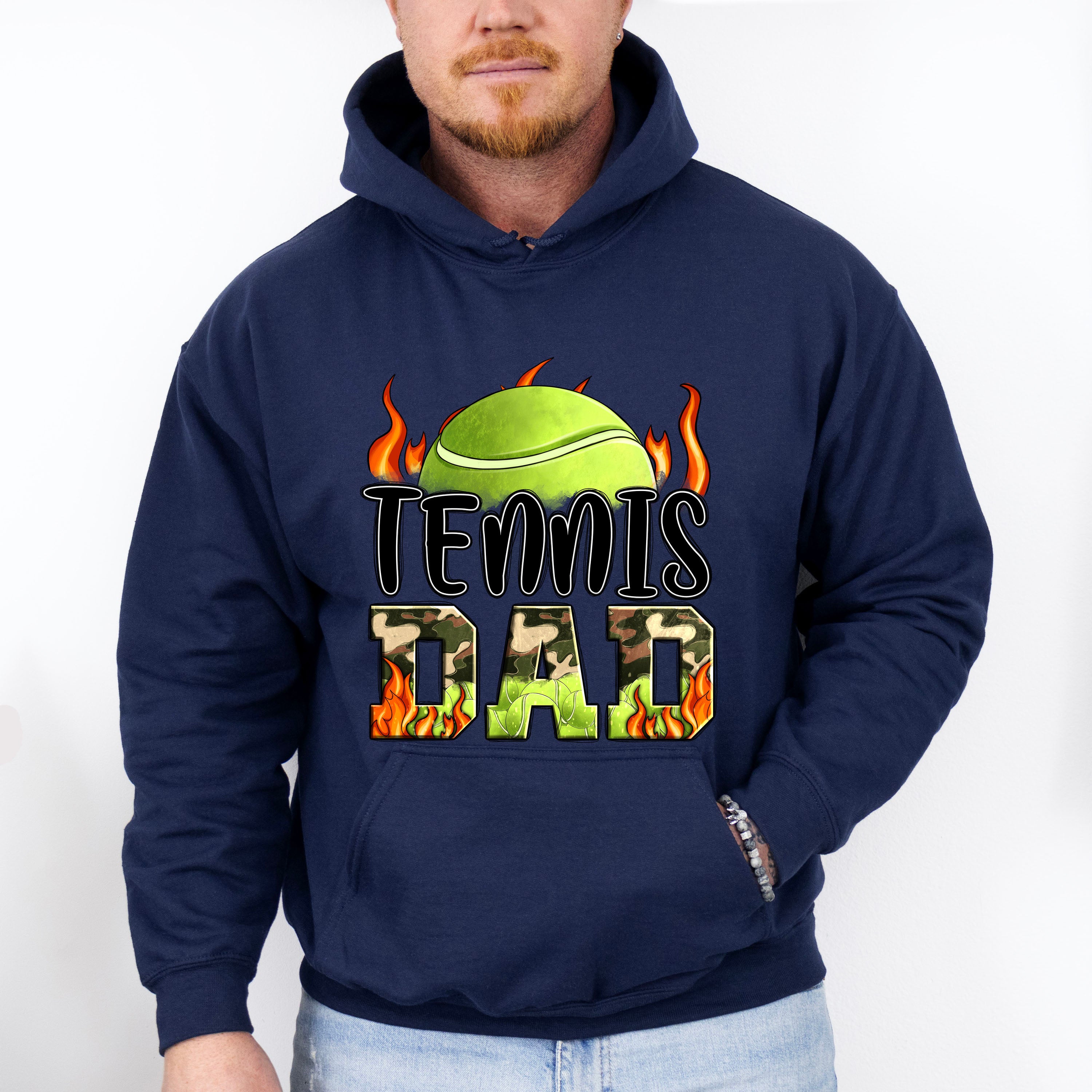 Tennis Dad Father's Day Unisex Crewneck T-Shirt Sweatshirt Hoodie