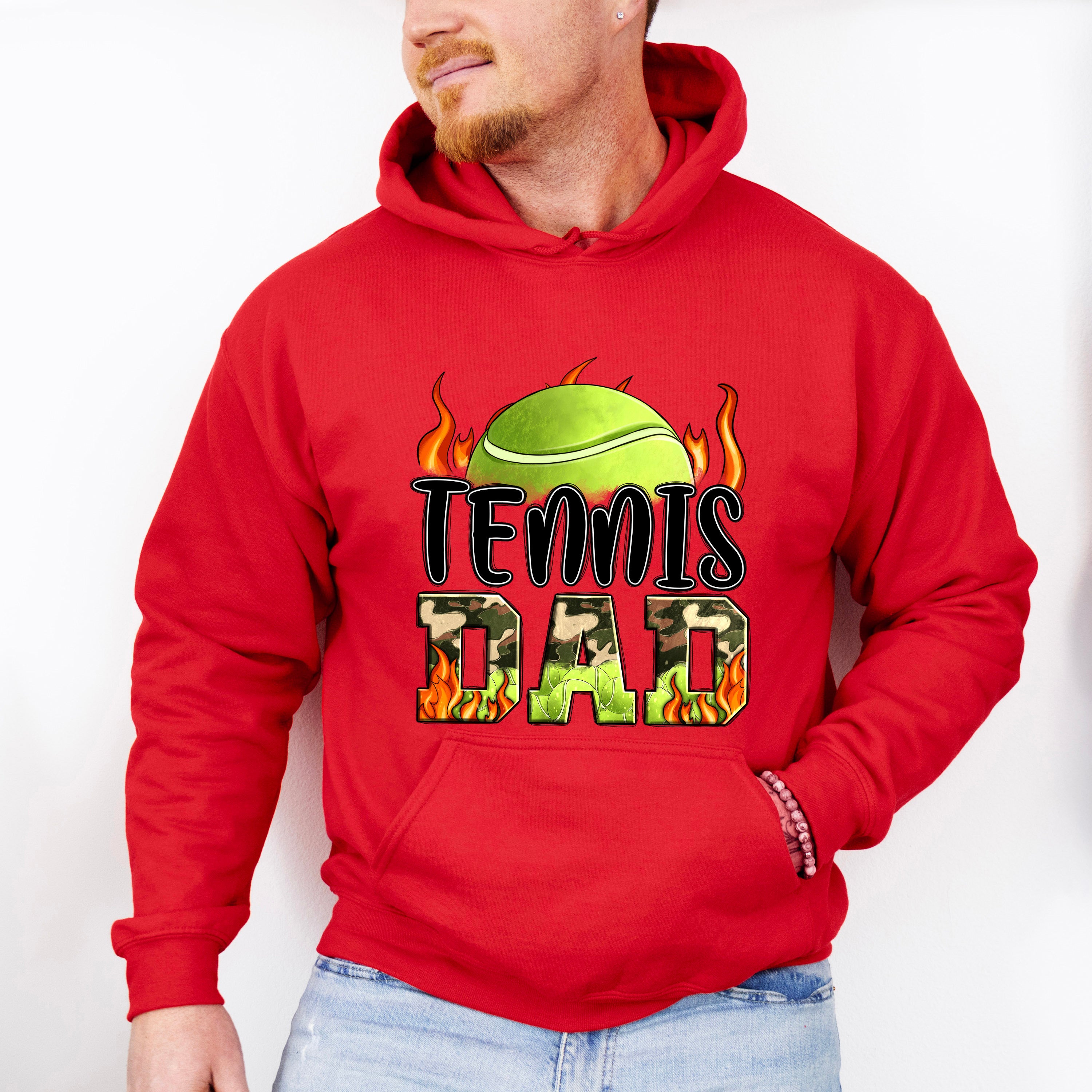 Tennis Dad Father's Day Unisex Crewneck T-Shirt Sweatshirt Hoodie