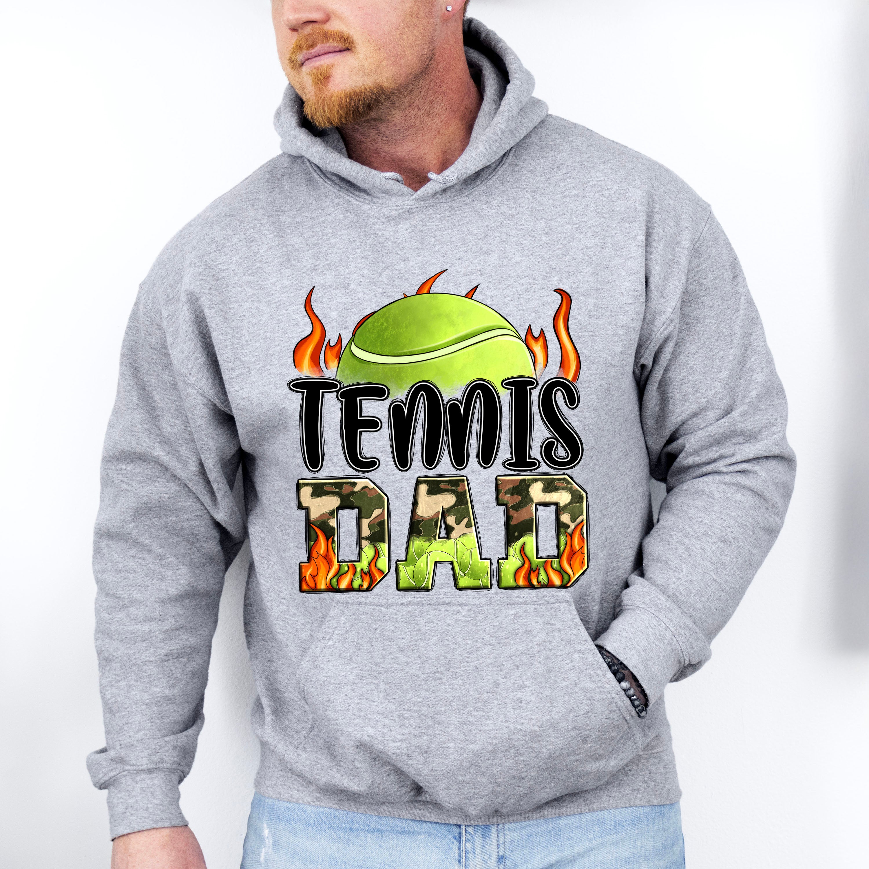 Tennis Dad Father's Day Unisex Crewneck T-Shirt Sweatshirt Hoodie