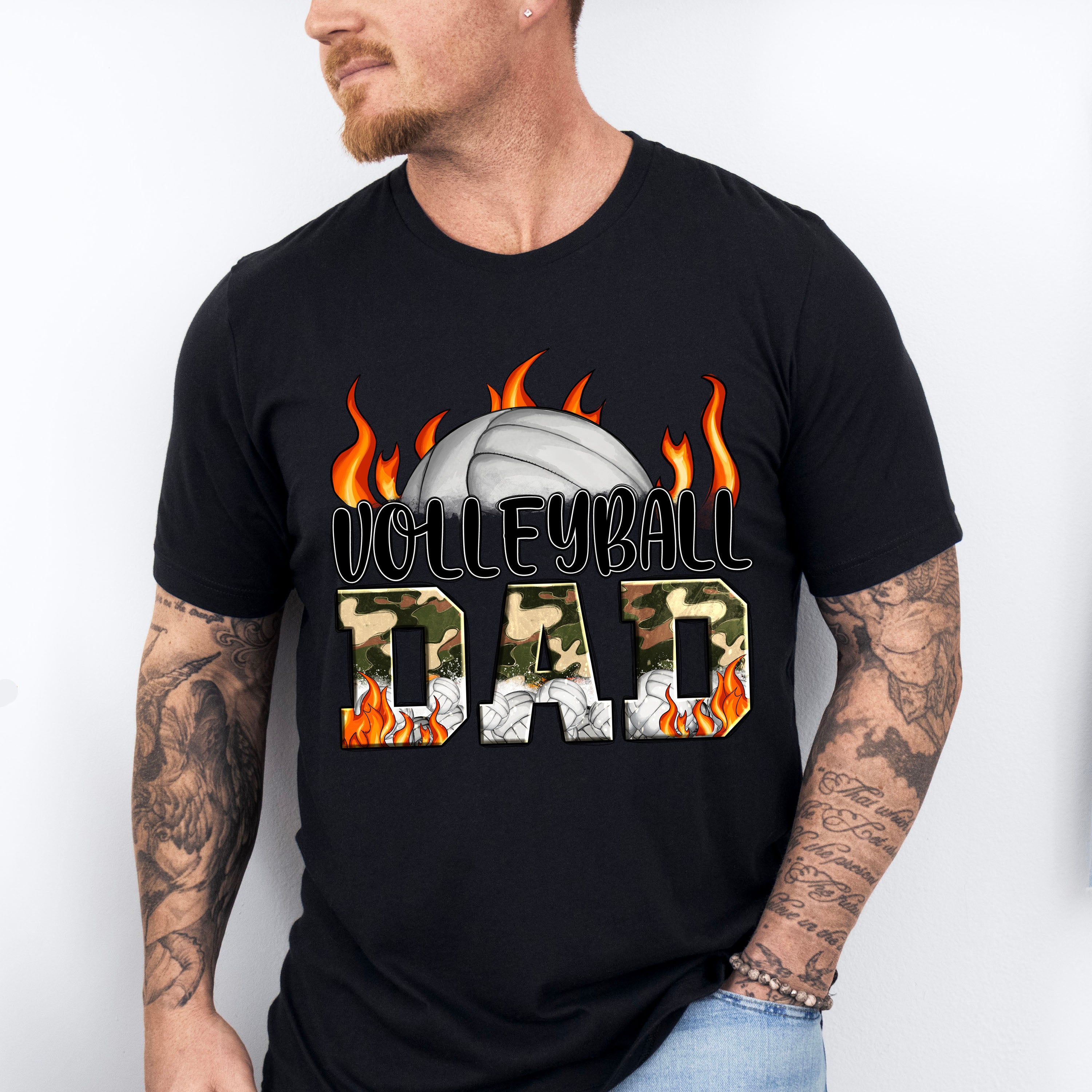 Volleyball Dad Father's Day Unisex Crewneck T-Shirt Sweatshirt Hoodie