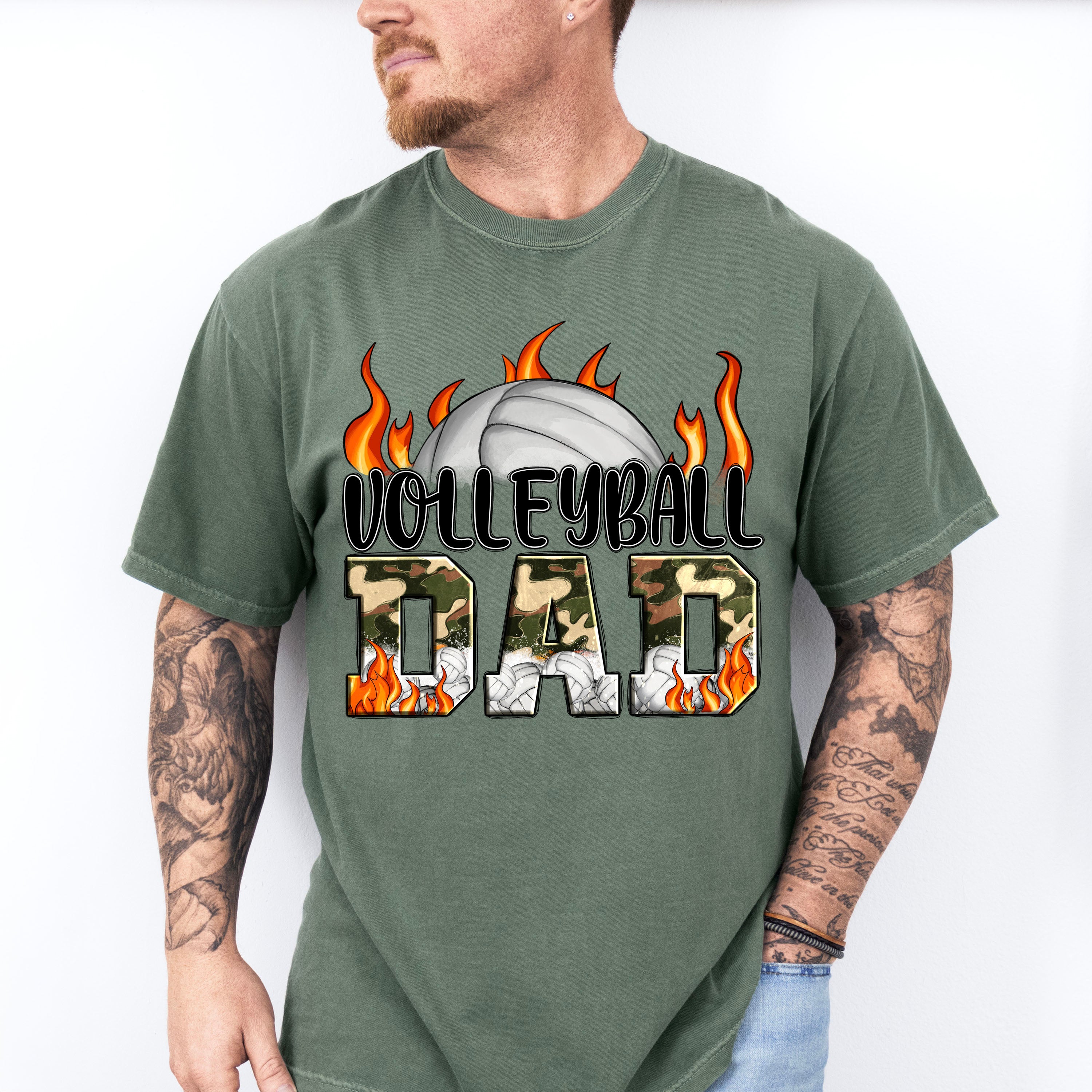 Volleyball Dad Father's Day Unisex Crewneck T-Shirt Sweatshirt Hoodie