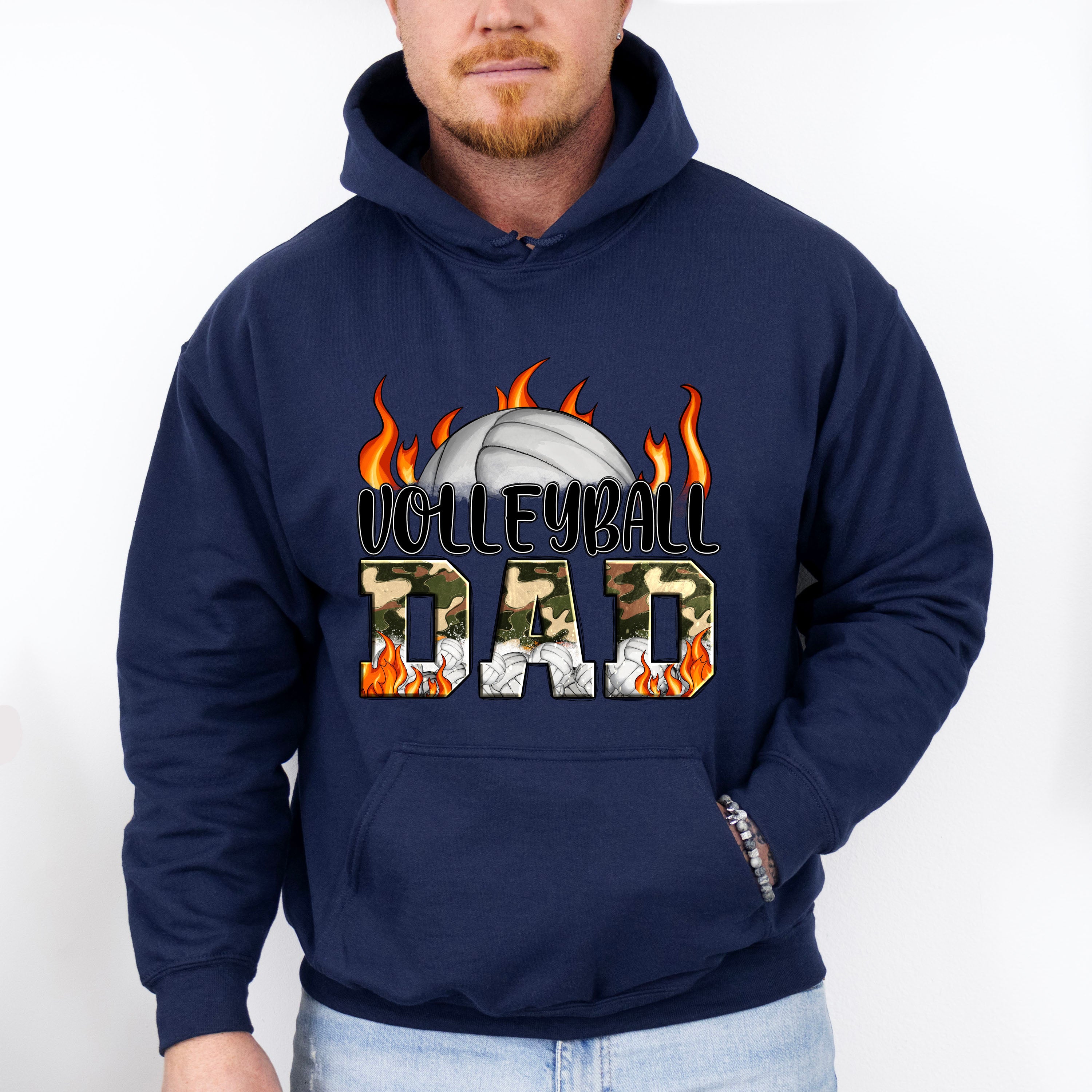 Volleyball Dad Father's Day Unisex Crewneck T-Shirt Sweatshirt Hoodie