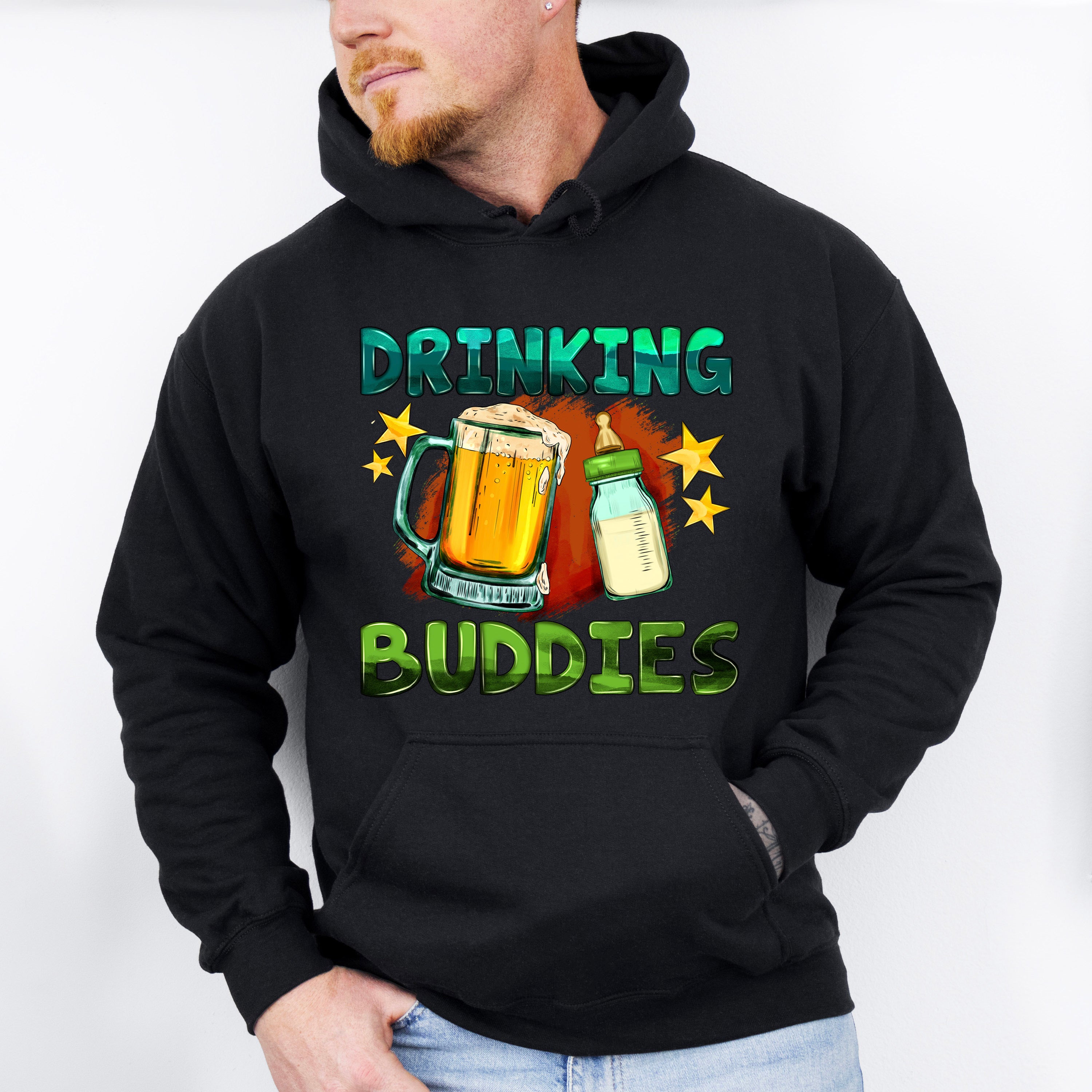 Drinking Buddies Father's Day Unisex Crewneck T-Shirt Sweatshirt Hoodie