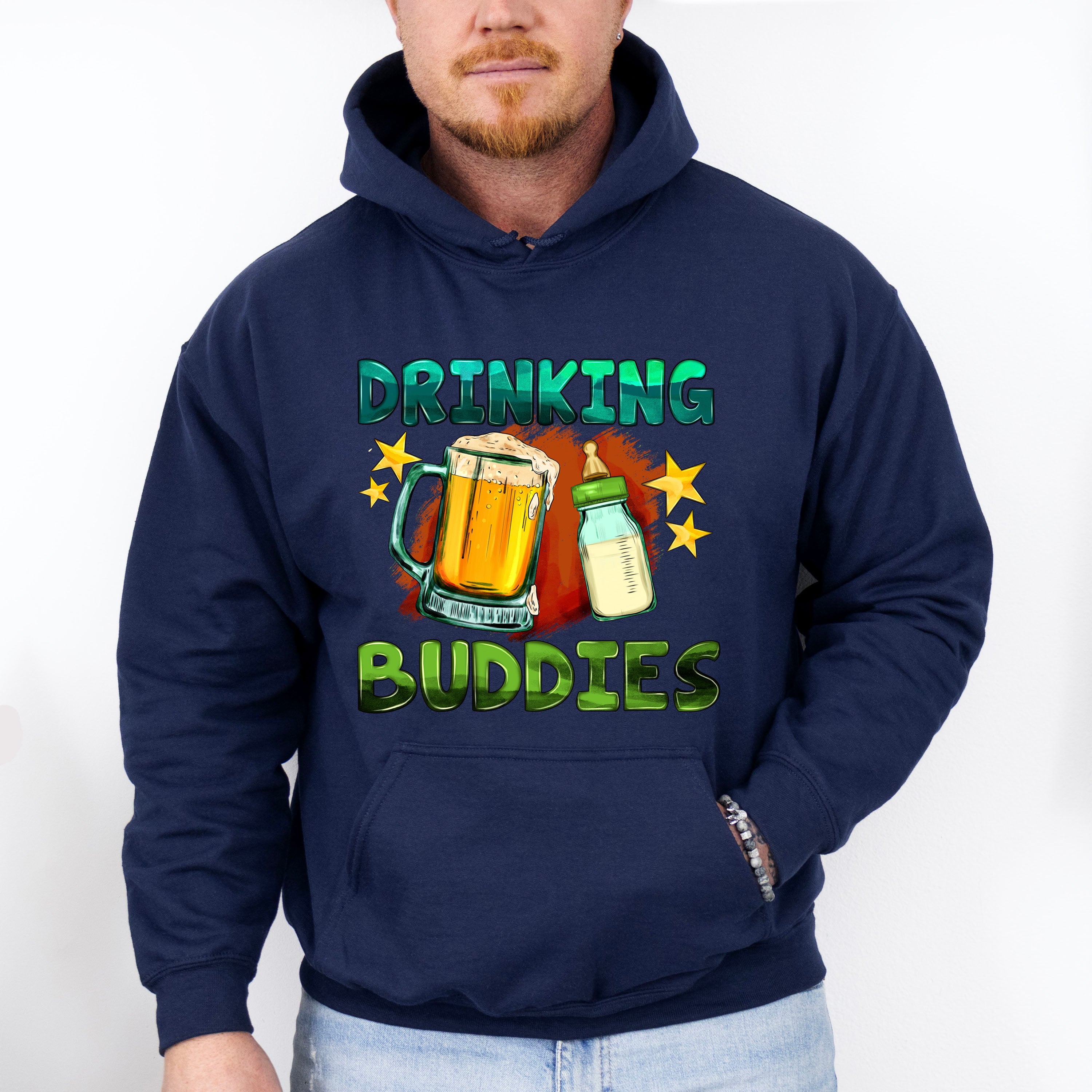 Drinking Buddies Father's Day Unisex Crewneck T-Shirt Sweatshirt Hoodie