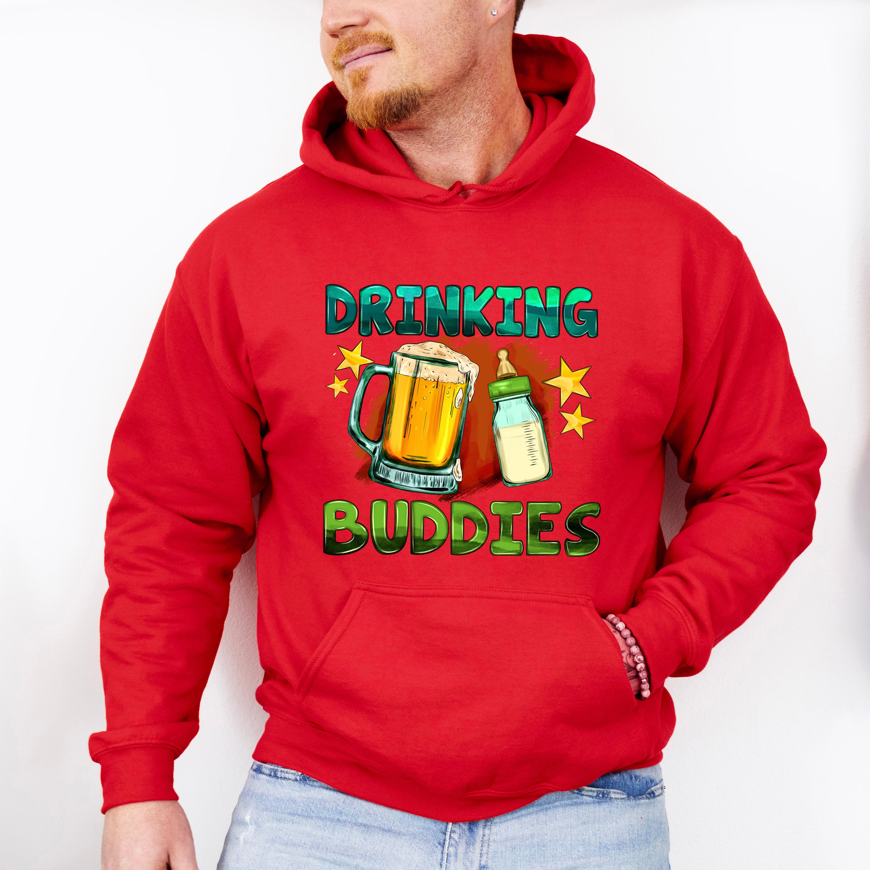 Drinking Buddies Father's Day Unisex Crewneck T-Shirt Sweatshirt Hoodie