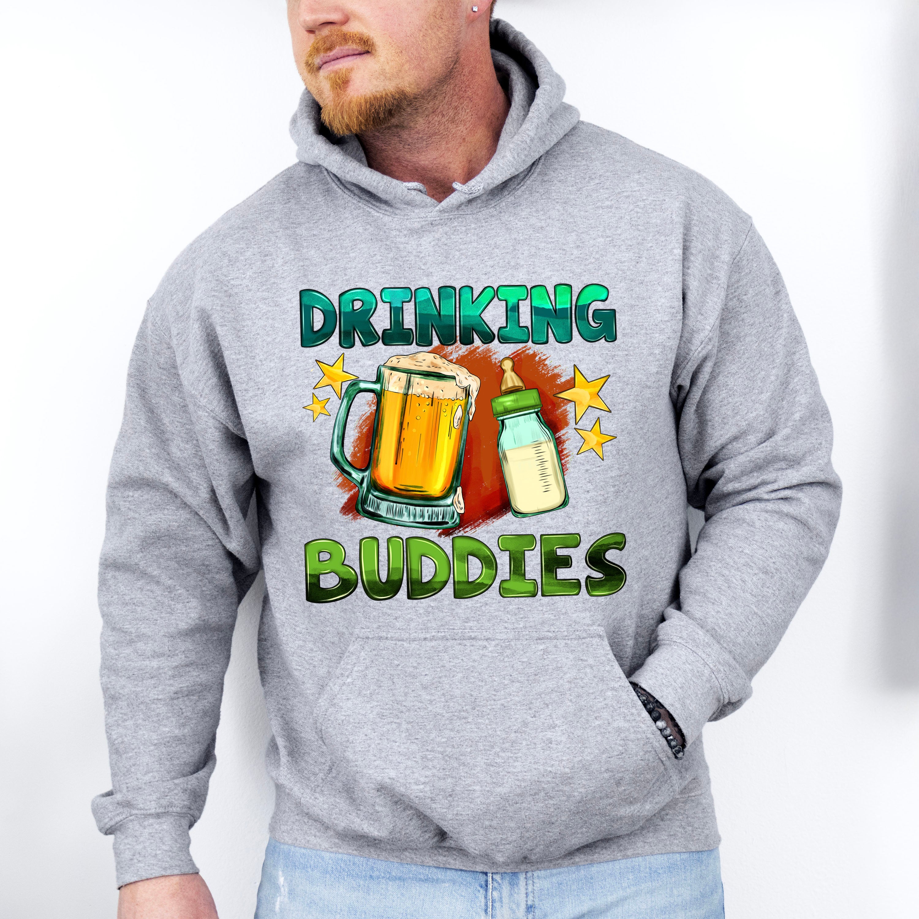 Drinking Buddies Father's Day Unisex Crewneck T-Shirt Sweatshirt Hoodie