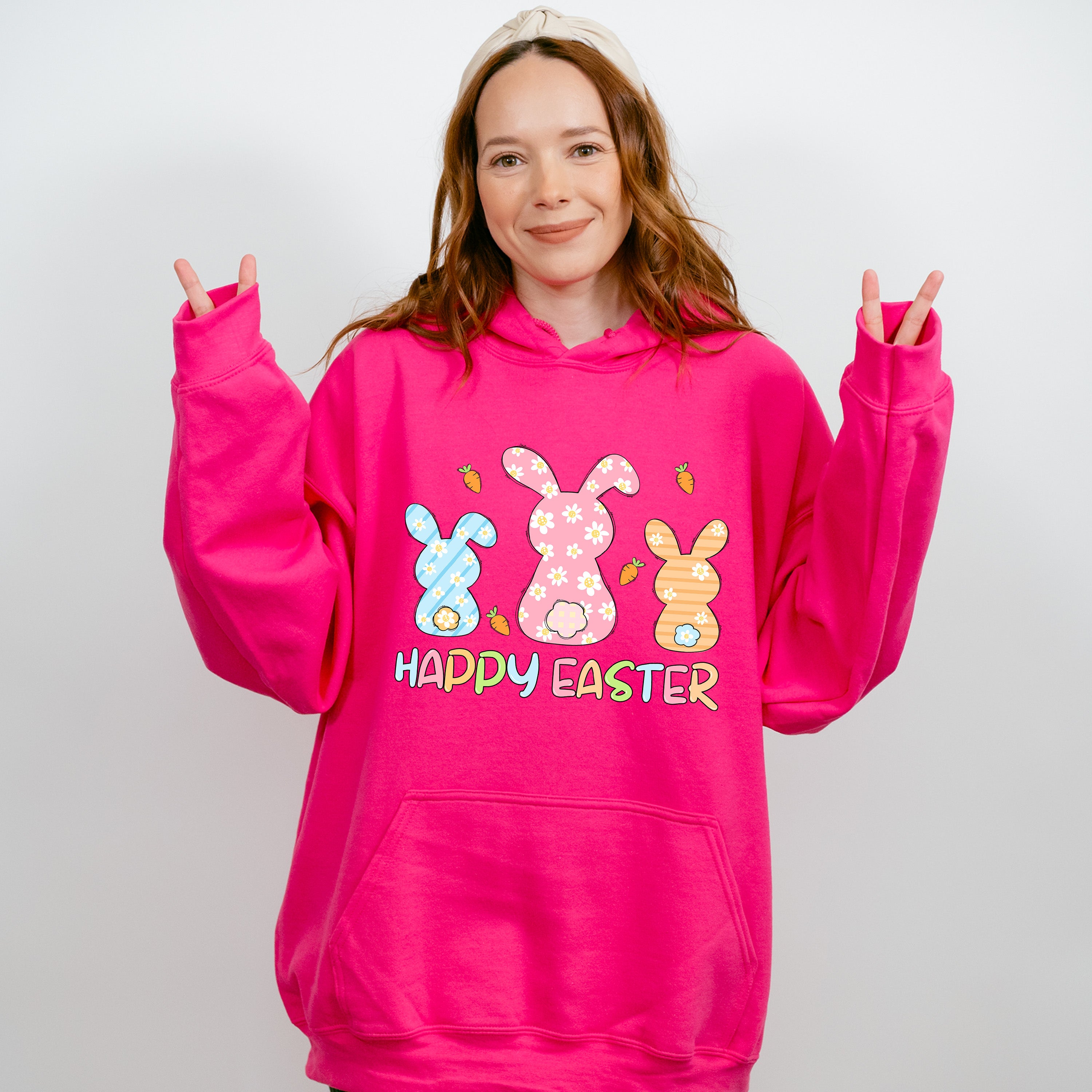 Happy Easter Bunny Easter Day Unisex Crewneck T-Shirt Sweatshirt Hoodie
