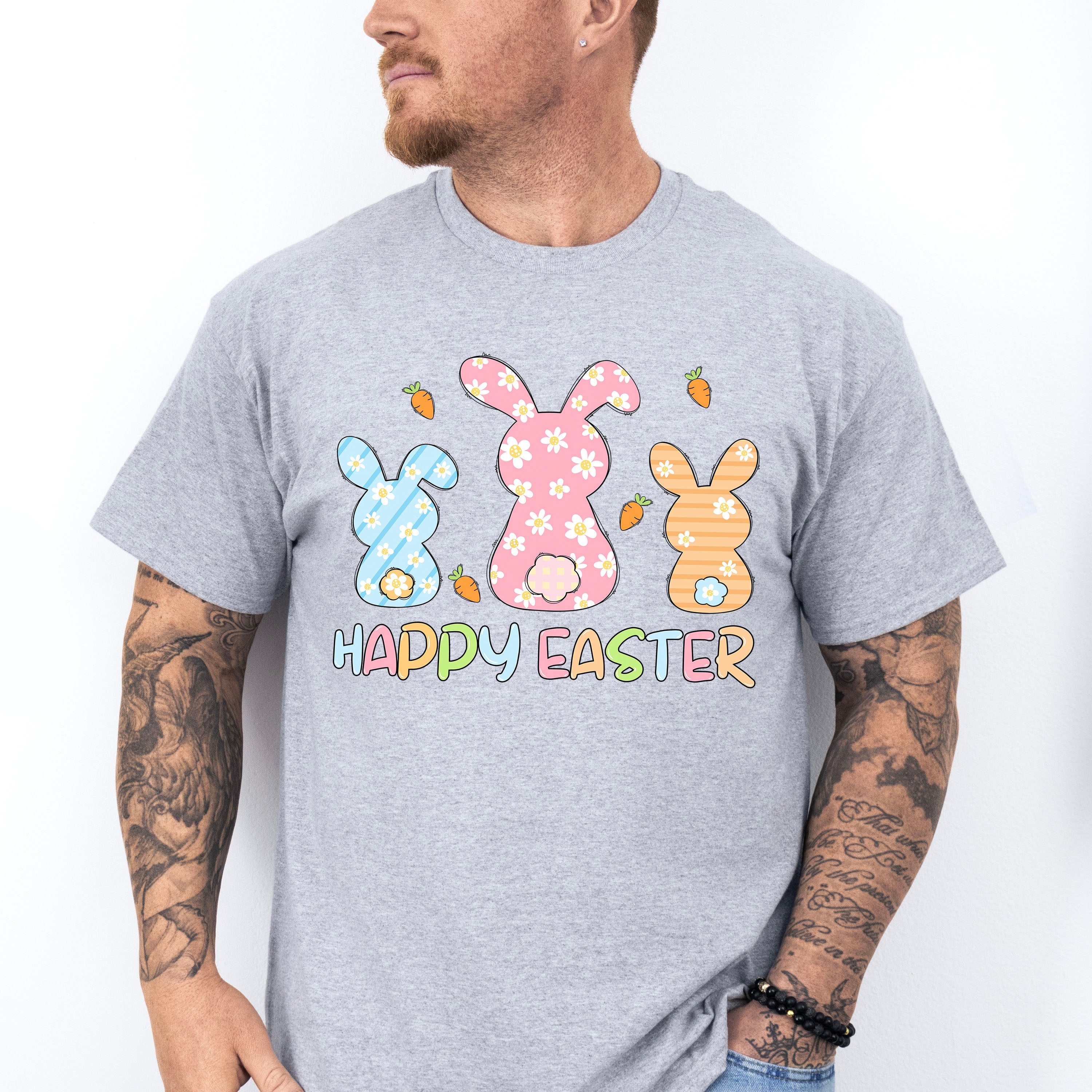 Happy Easter Bunny Easter Day Unisex Crewneck T-Shirt Sweatshirt Hoodie