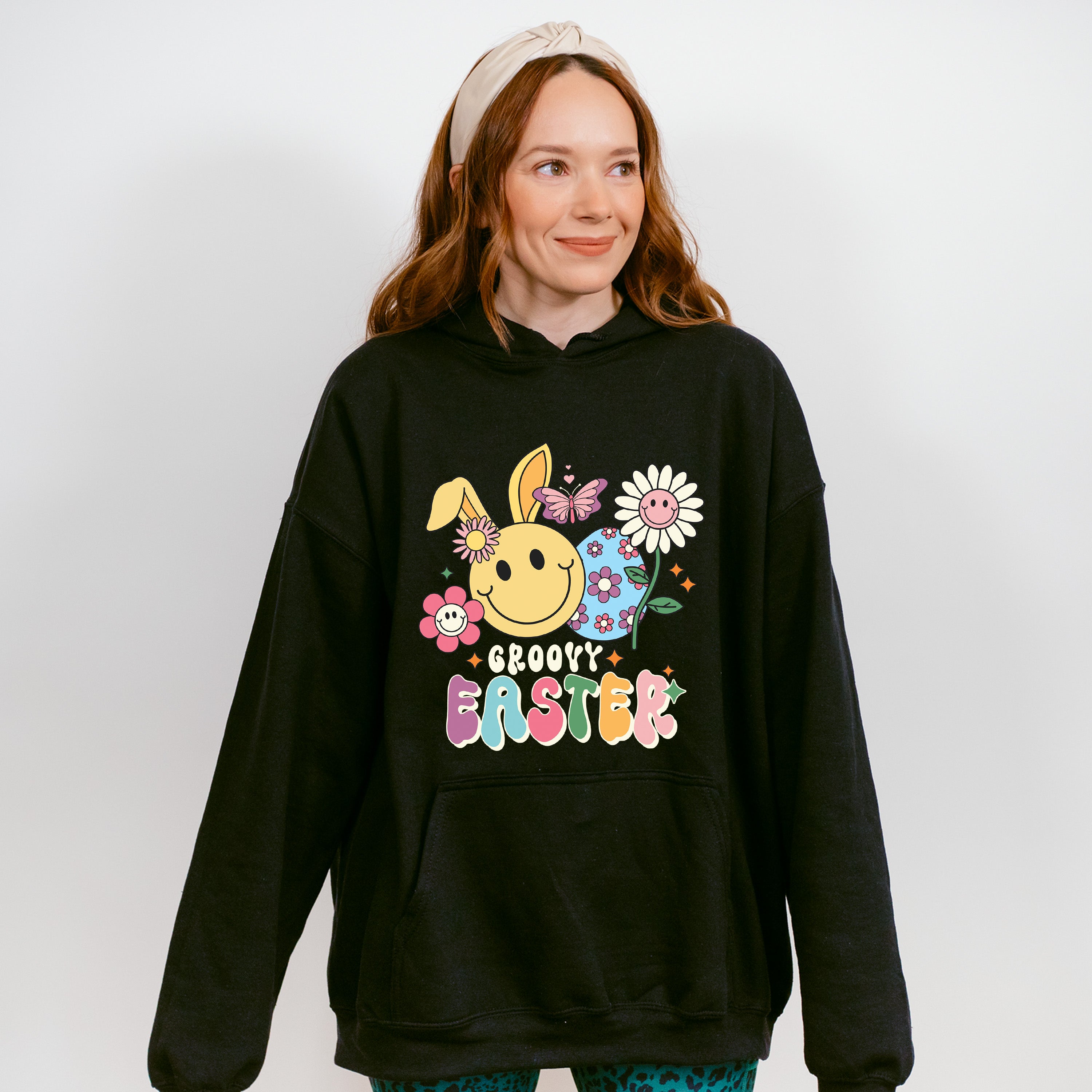 Groovy Easter Easter Day Unisex Crewneck T-Shirt Sweatshirt Hoodie