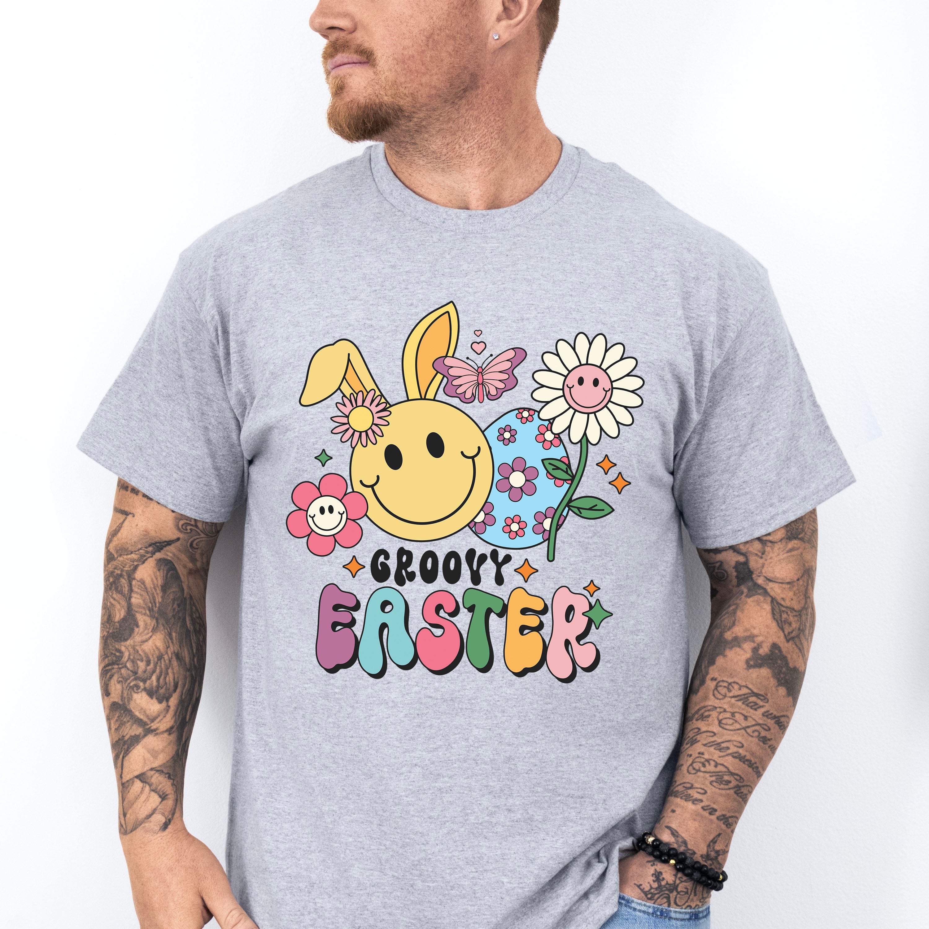 Groovy Easter Easter Day Unisex Crewneck T-Shirt Sweatshirt Hoodie
