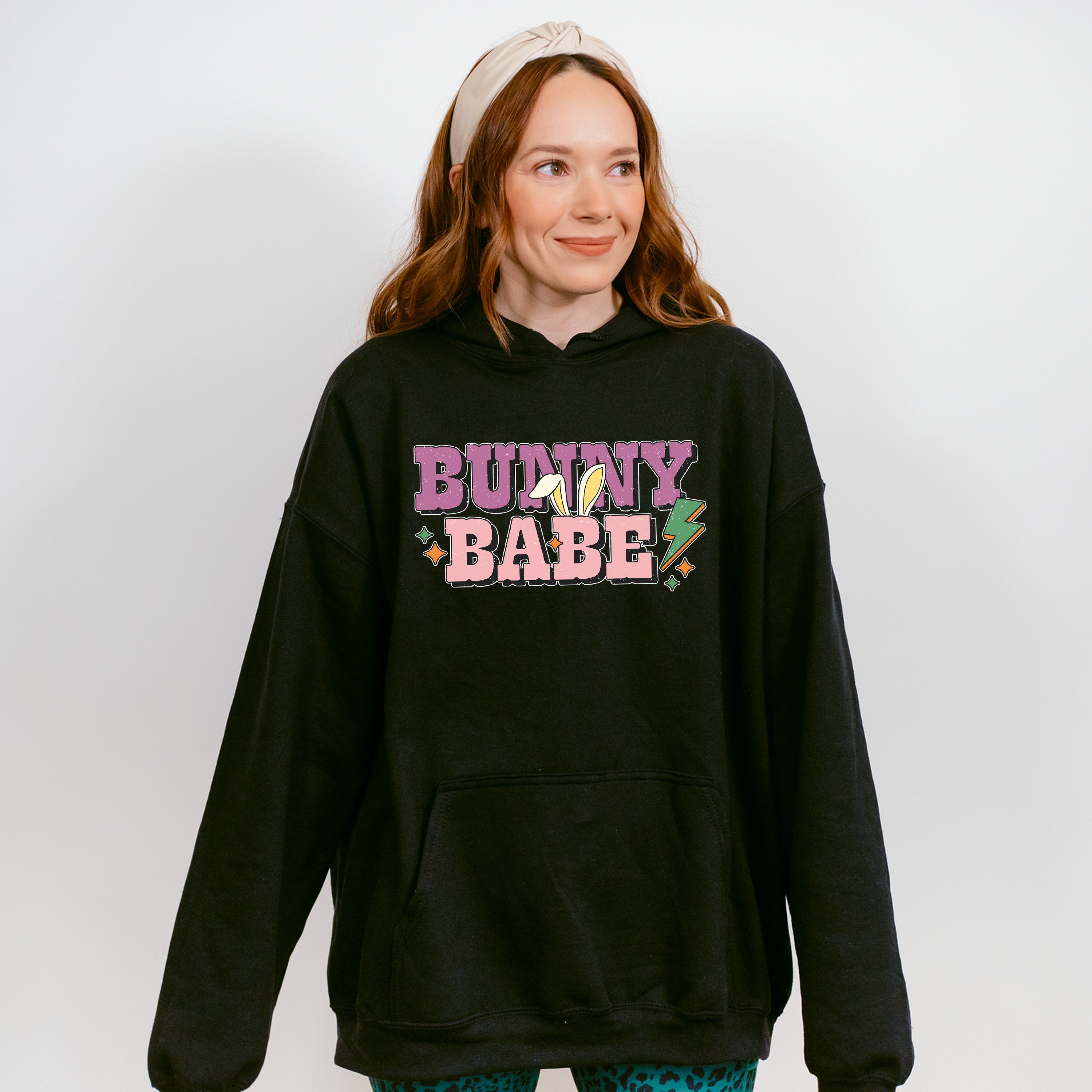 Bunny Babe Easter Day Unisex Crewneck T-Shirt Sweatshirt Hoodie