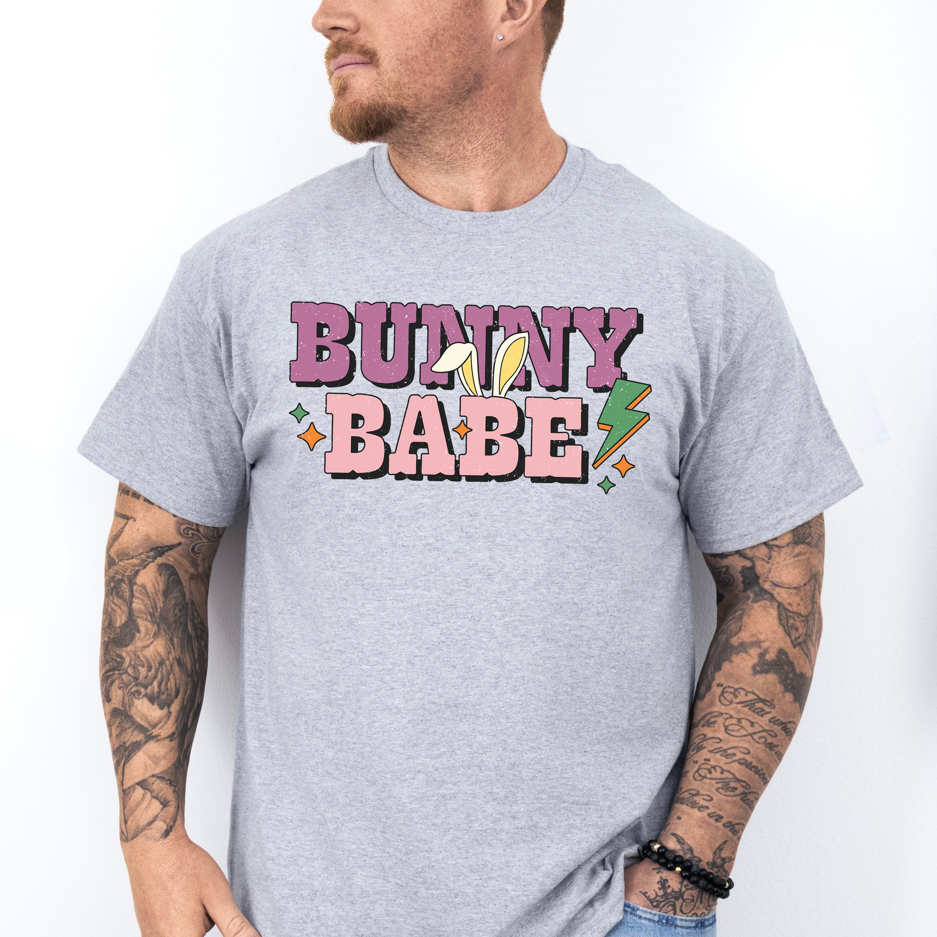 Bunny Babe Easter Day Unisex Crewneck T-Shirt Sweatshirt Hoodie