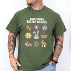 Bunny Kissed Easter Wishes Easter Day Unisex Crewneck T-Shirt Sweatshirt Hoodie