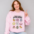 Bunny Kissed Easter Wishes Easter Day Unisex Crewneck T-Shirt Sweatshirt Hoodie