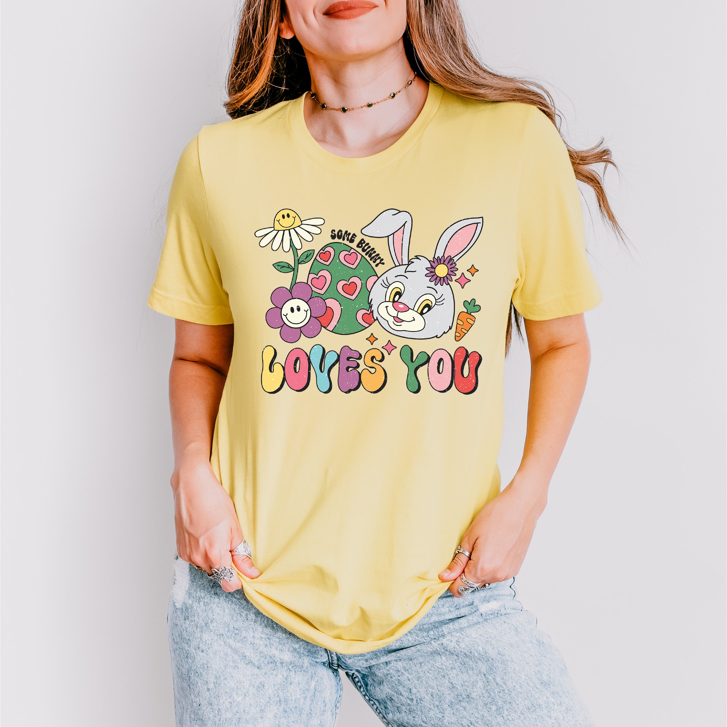 Some Bunny Loves You Easter Day Unisex Crewneck T-Shirt Sweatshirt Hoodie
