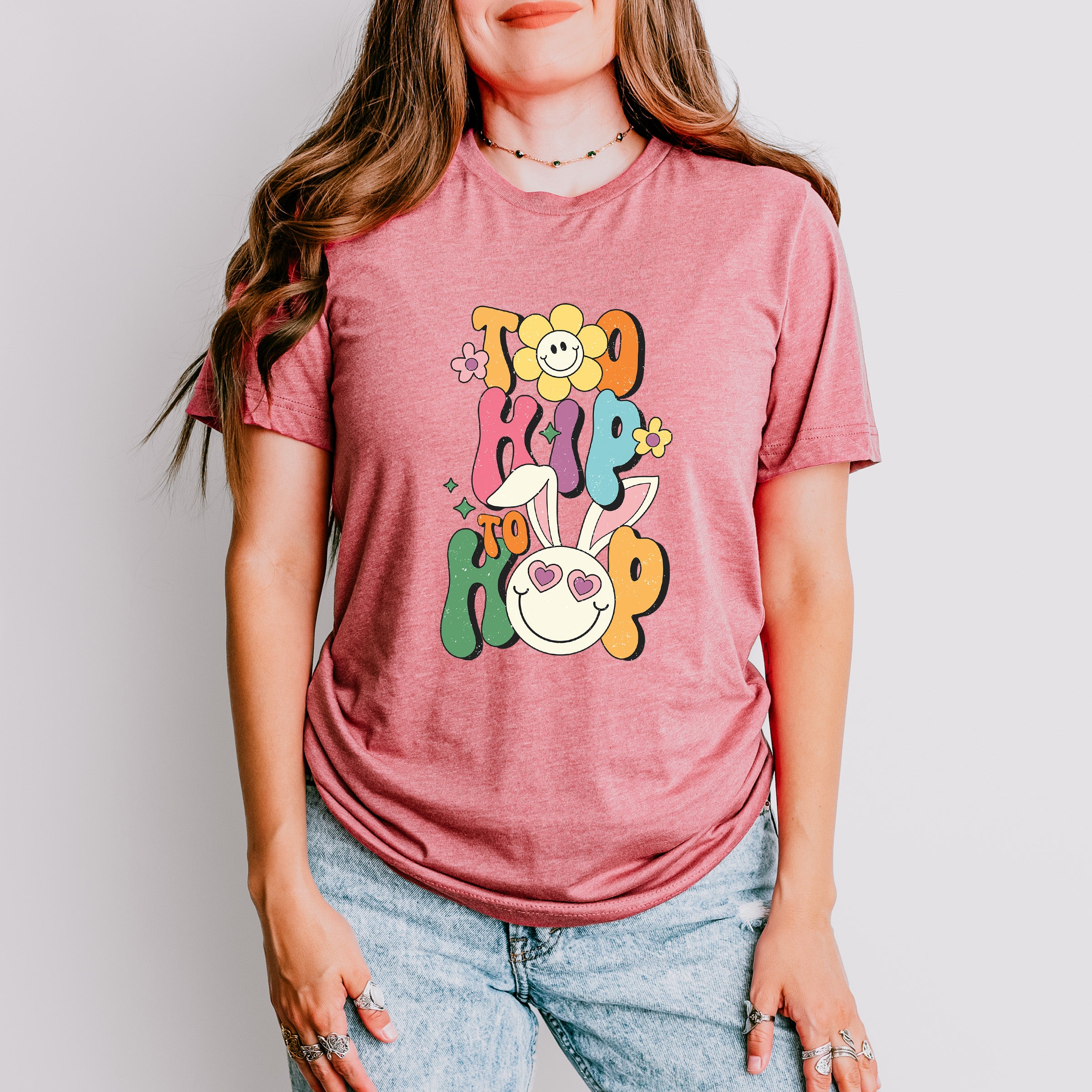 Too Hip To Hop Easter Day Unisex Crewneck T-Shirt Sweatshirt Hoodie