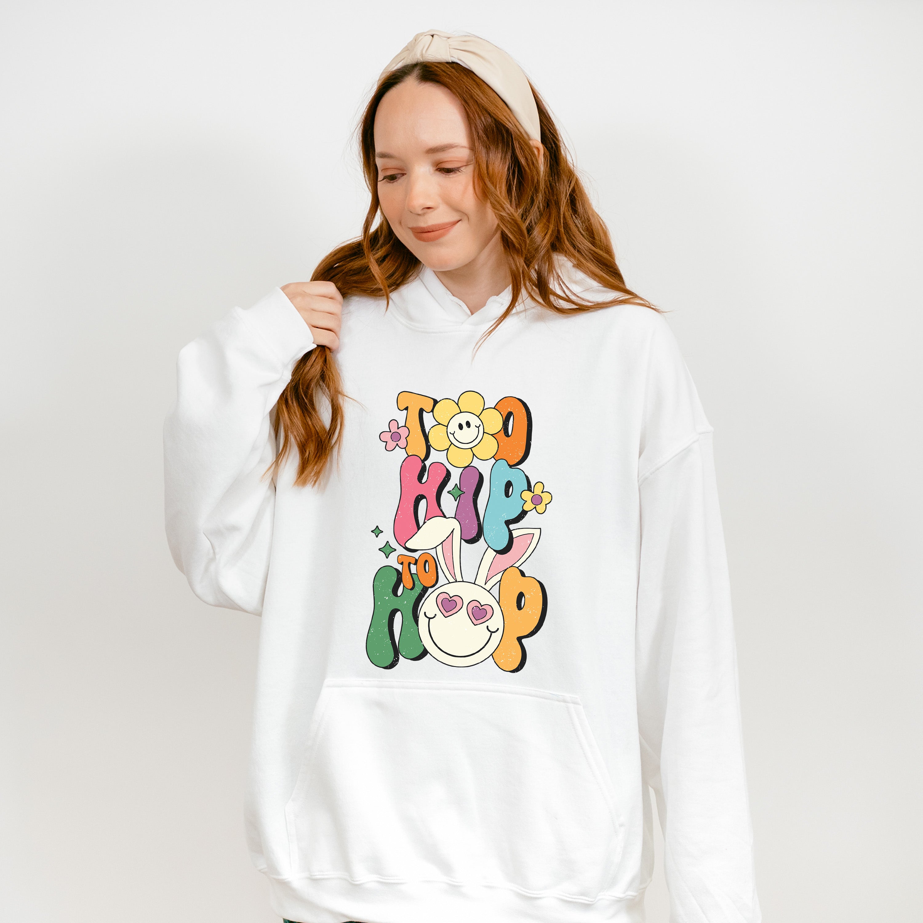 Too Hip To Hop Easter Day Unisex Crewneck T-Shirt Sweatshirt Hoodie