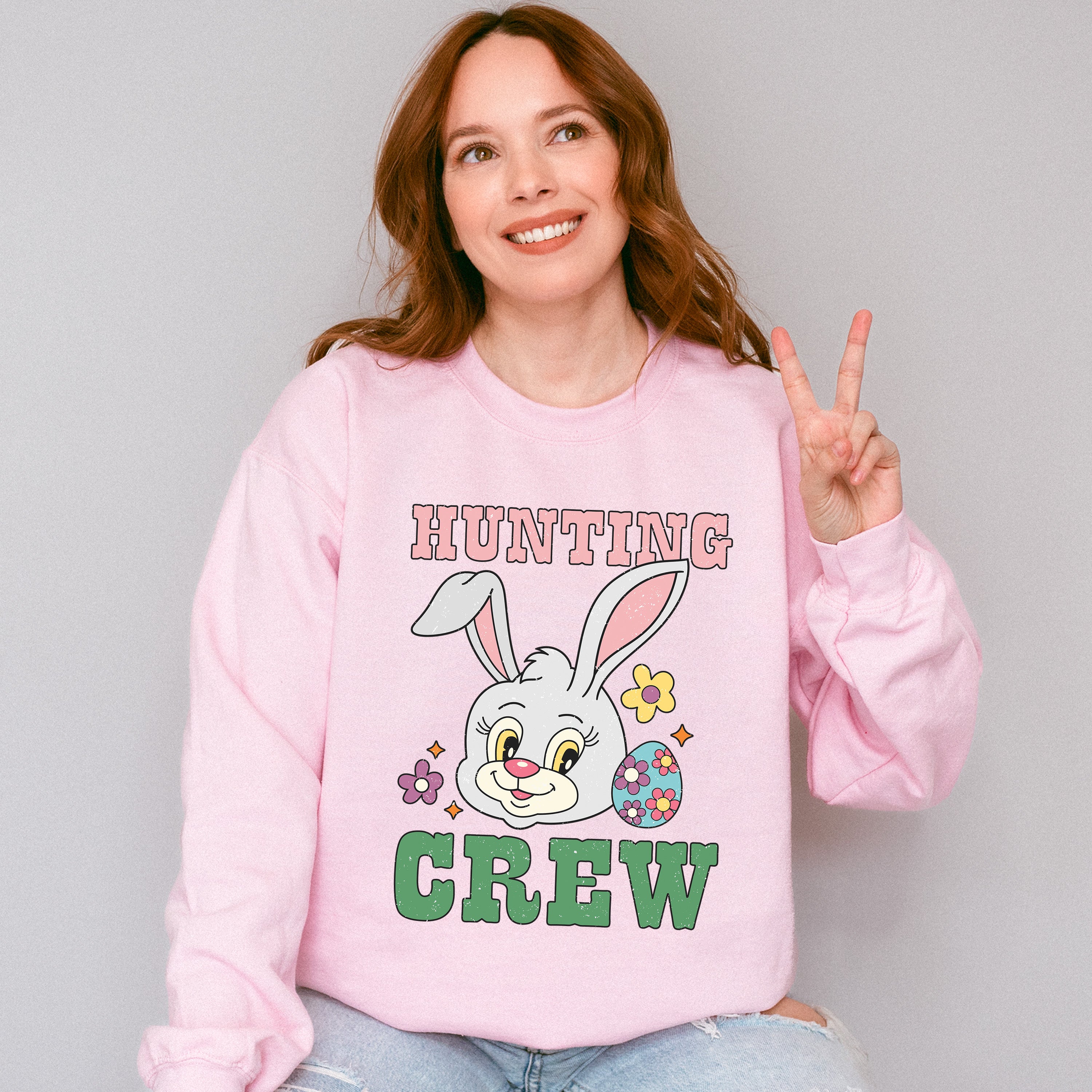 Hunting Crew Easter Day Unisex Crewneck T-Shirt Sweatshirt Hoodie