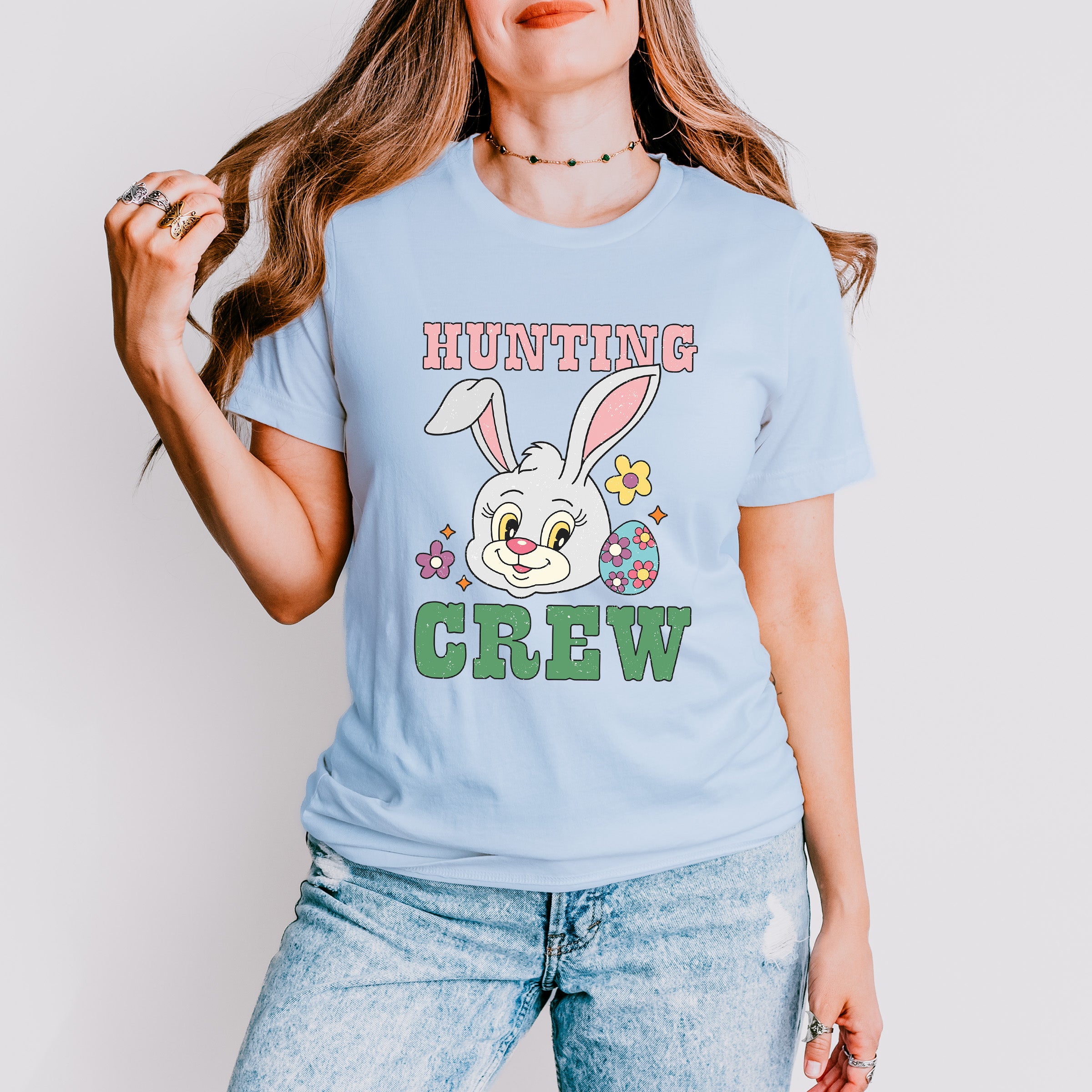 Hunting Crew Easter Day Unisex Crewneck T-Shirt Sweatshirt Hoodie