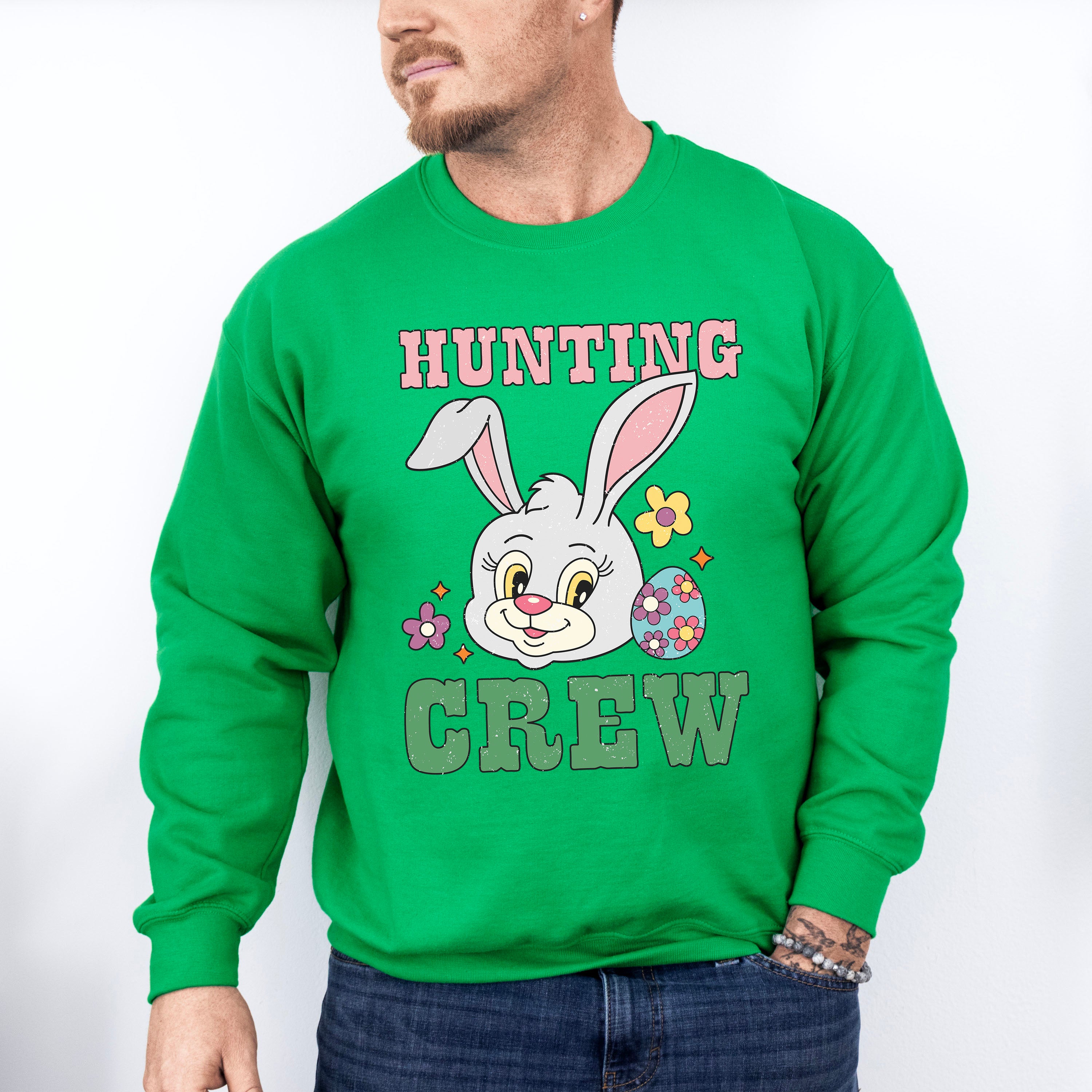 Hunting Crew Easter Day Unisex Crewneck T-Shirt Sweatshirt Hoodie