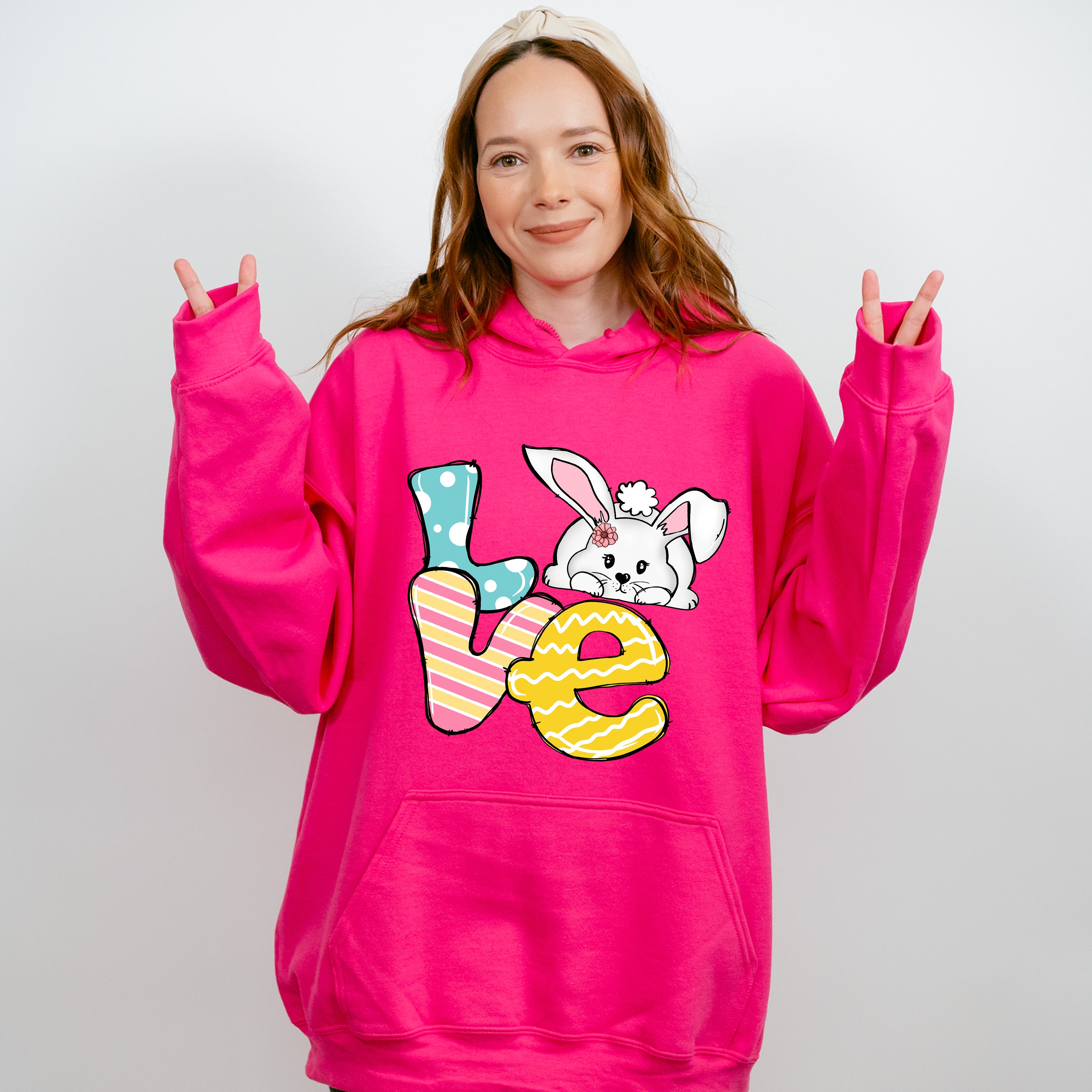 Love Easter Bunny Easter Day Unisex Crewneck T-Shirt Sweatshirt Hoodie