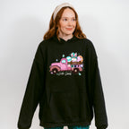 Hello Spring Truck Easter Day Unisex Crewneck T-Shirt Sweatshirt Hoodie