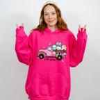 Hello Spring Truck Easter Day Unisex Crewneck T-Shirt Sweatshirt Hoodie