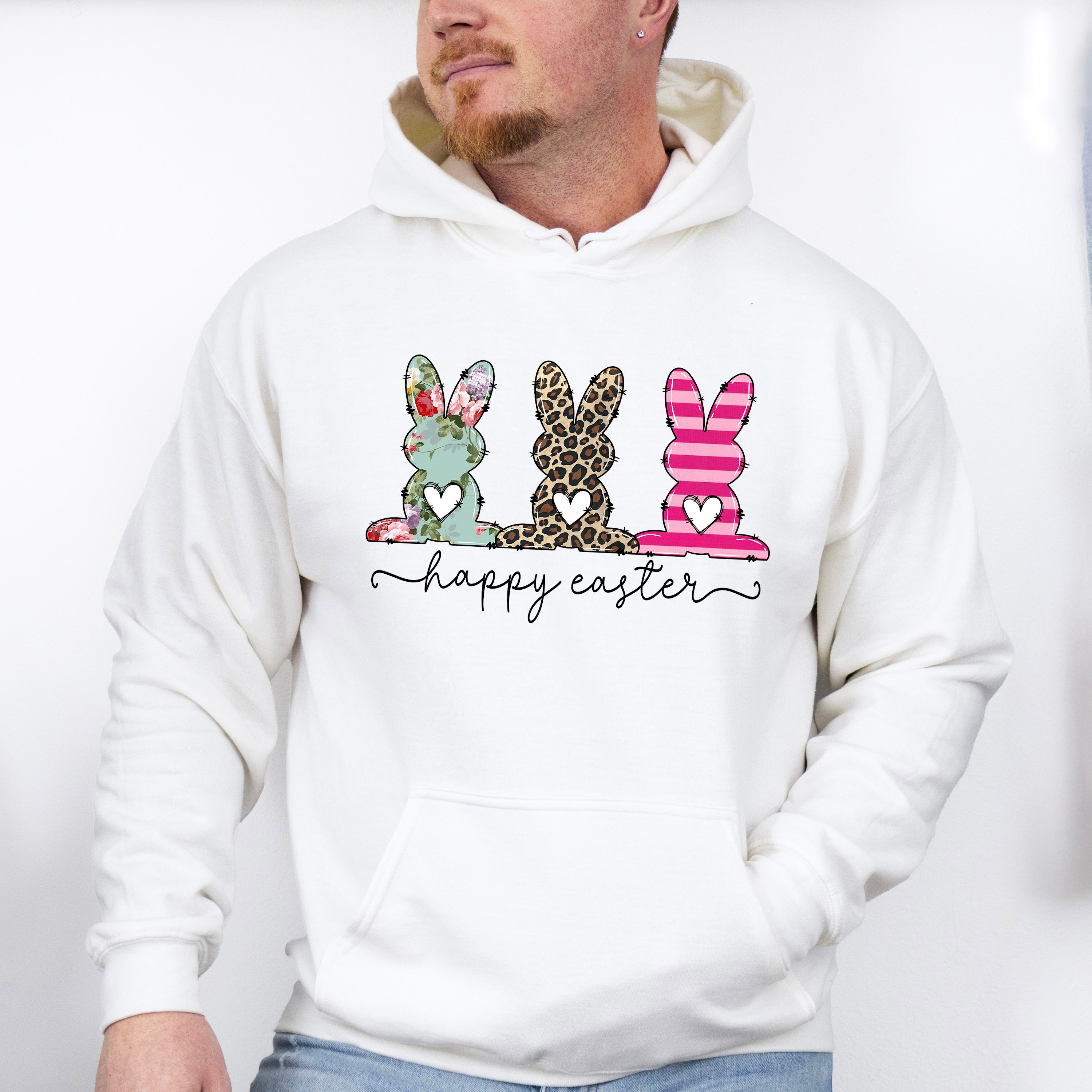 Happy Easter Bunnies Easter Day Unisex Crewneck T-Shirt Sweatshirt Hoodie
