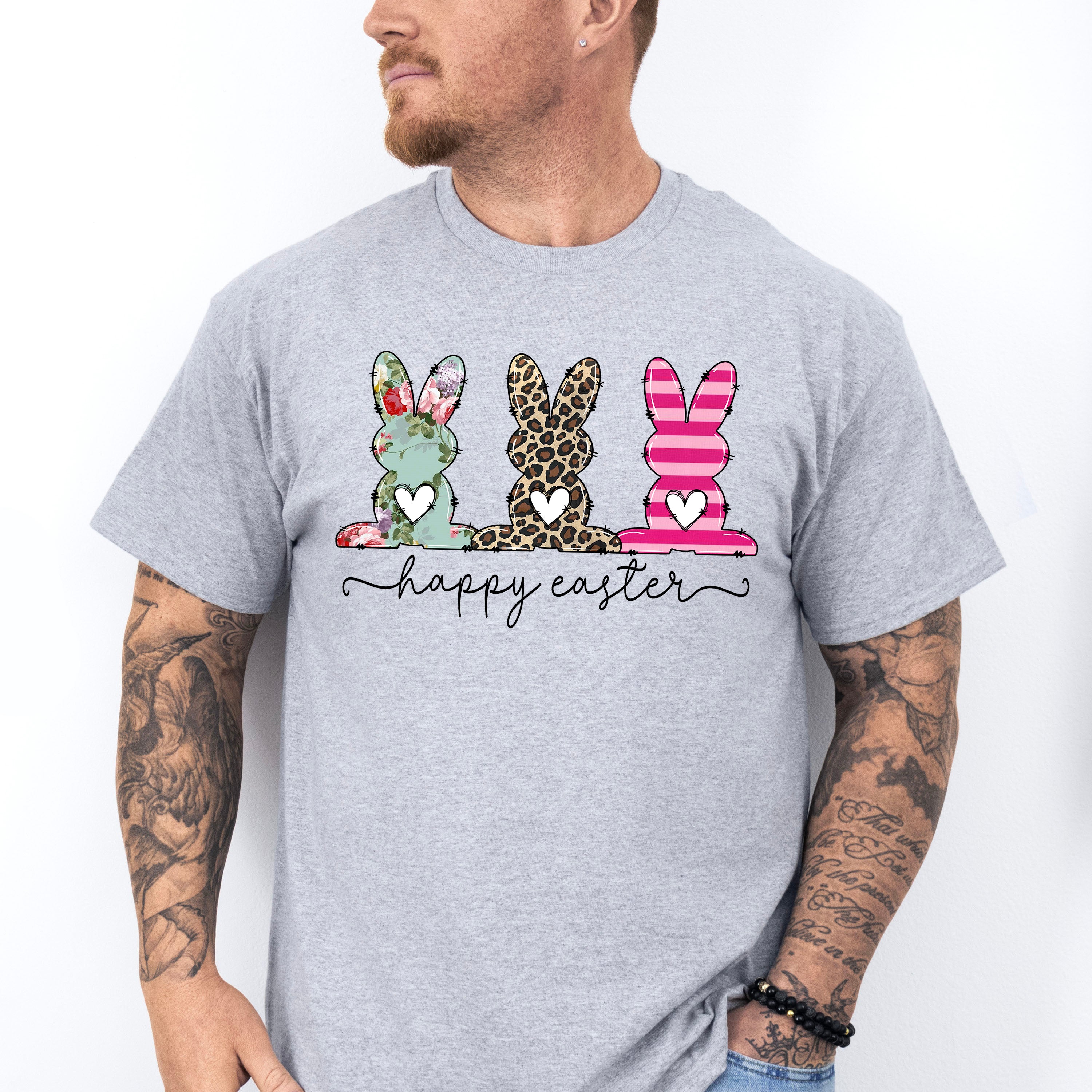 Happy Easter Bunnies Easter Day Unisex Crewneck T-Shirt Sweatshirt Hoodie