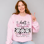 Don't Worry Be Hoppy Easter Day Unisex Crewneck T-Shirt Sweatshirt Hoodie