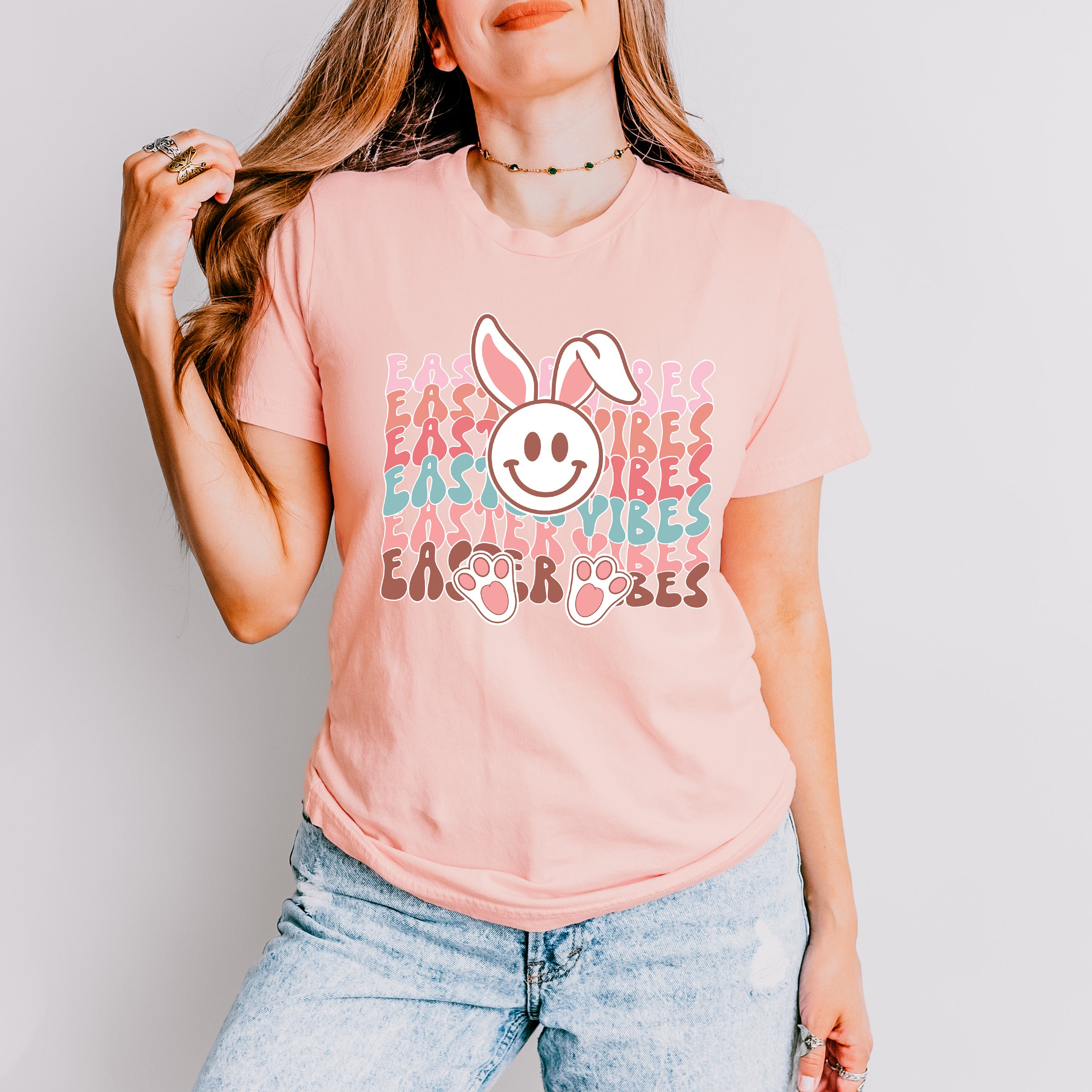 Easter Vibes Easter Day Unisex Crewneck T-Shirt Sweatshirt Hoodie
