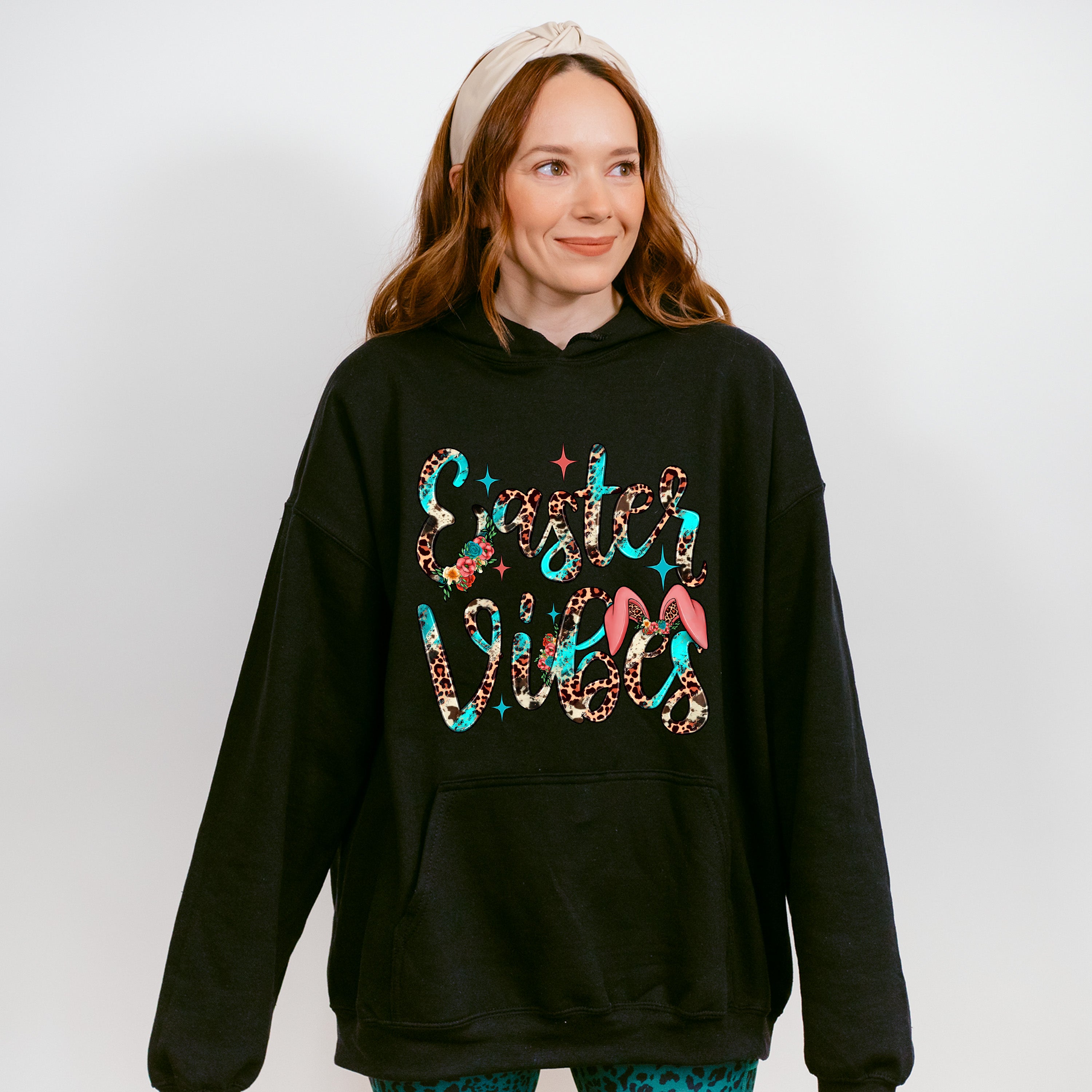 Sparkly Easter Vibes Easter Day Unisex Crewneck T-Shirt Sweatshirt Hoodie