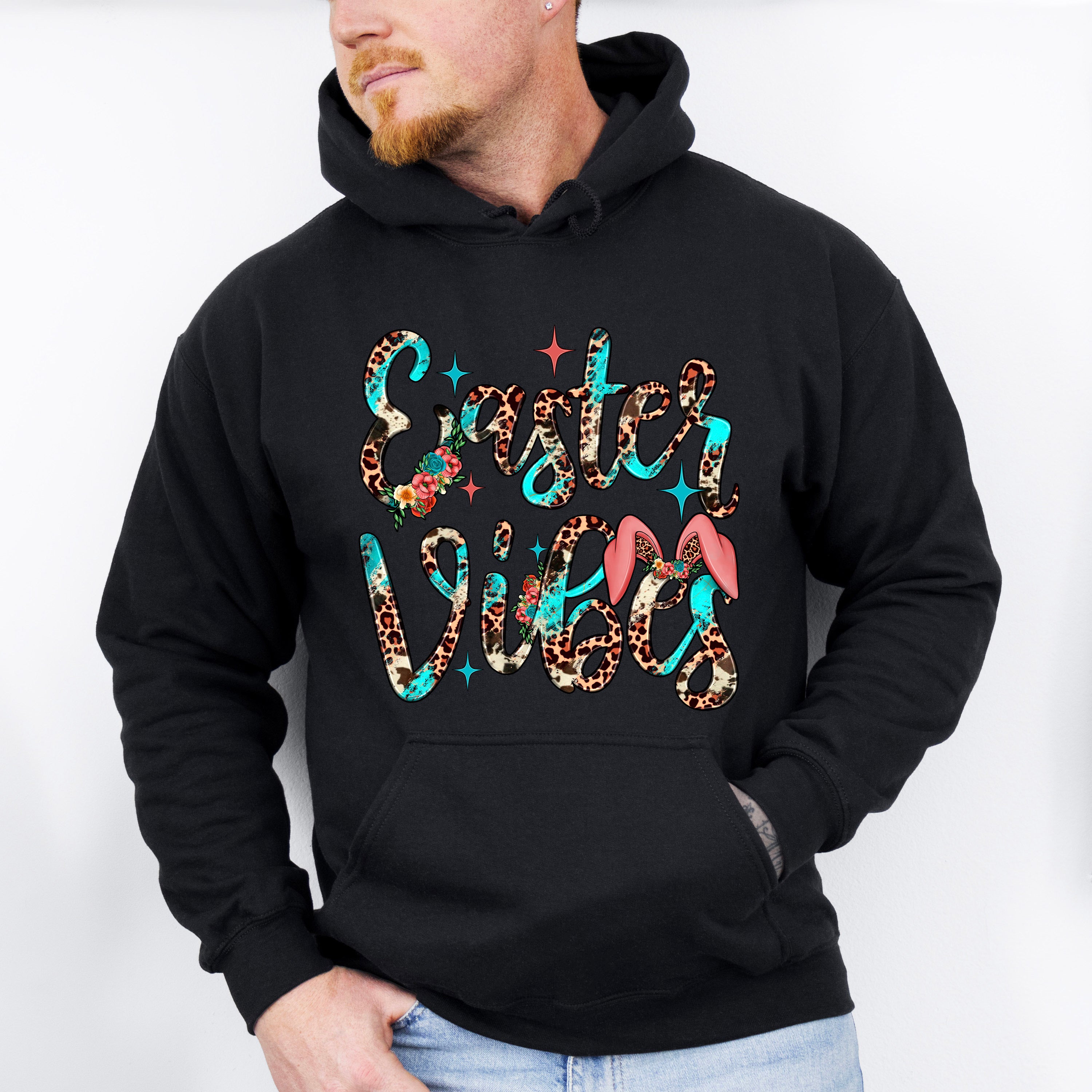 Sparkly Easter Vibes Easter Day Unisex Crewneck T-Shirt Sweatshirt Hoodie