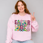 Easter Vibes Eggs Easter Day Unisex Crewneck T-Shirt Sweatshirt Hoodie